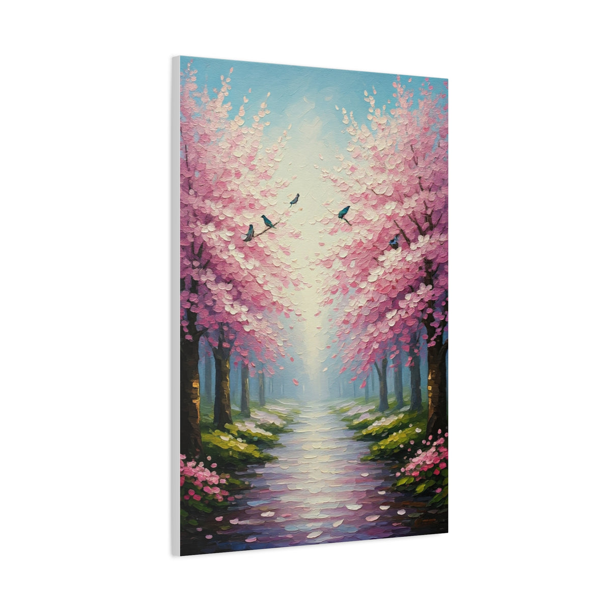 Contemporary Sakura Garden Painting Wall Art & Canvas Prints