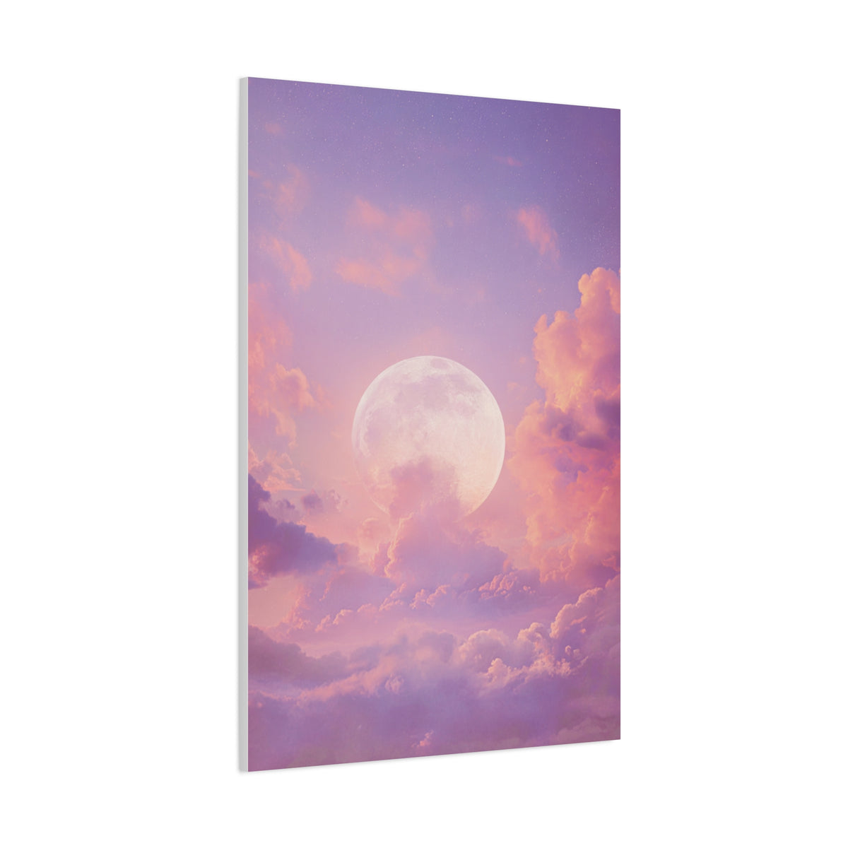 Dreamy Celestial Moon Clouds Wall Art & Canvas Print