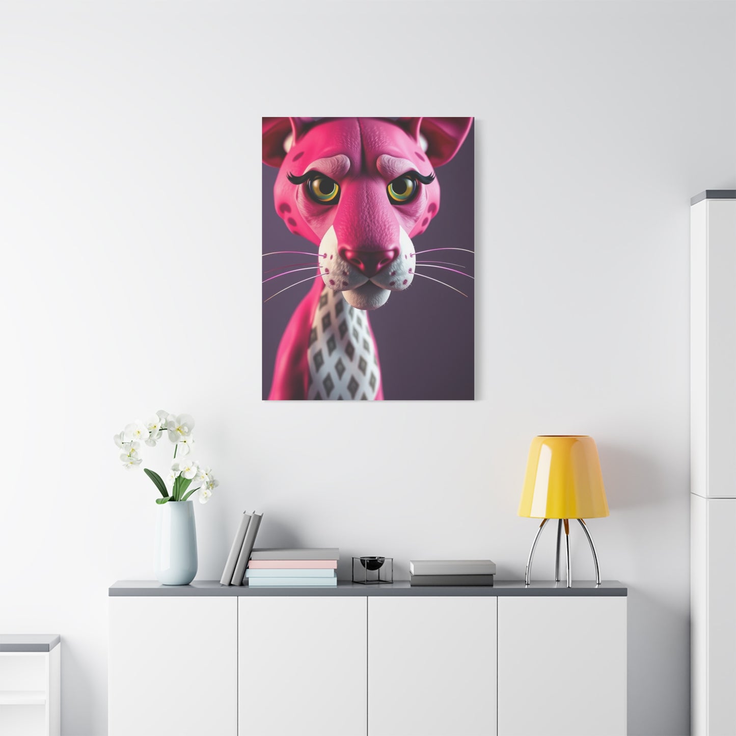 Panther Rose Reverie Wall Art & Canvas Print