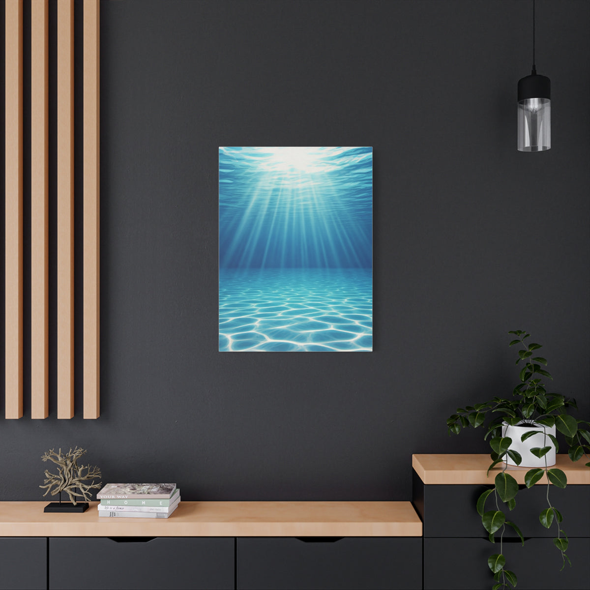 Sunlit Underwater Glow Wall Art & Canvas Prints  Product Description
