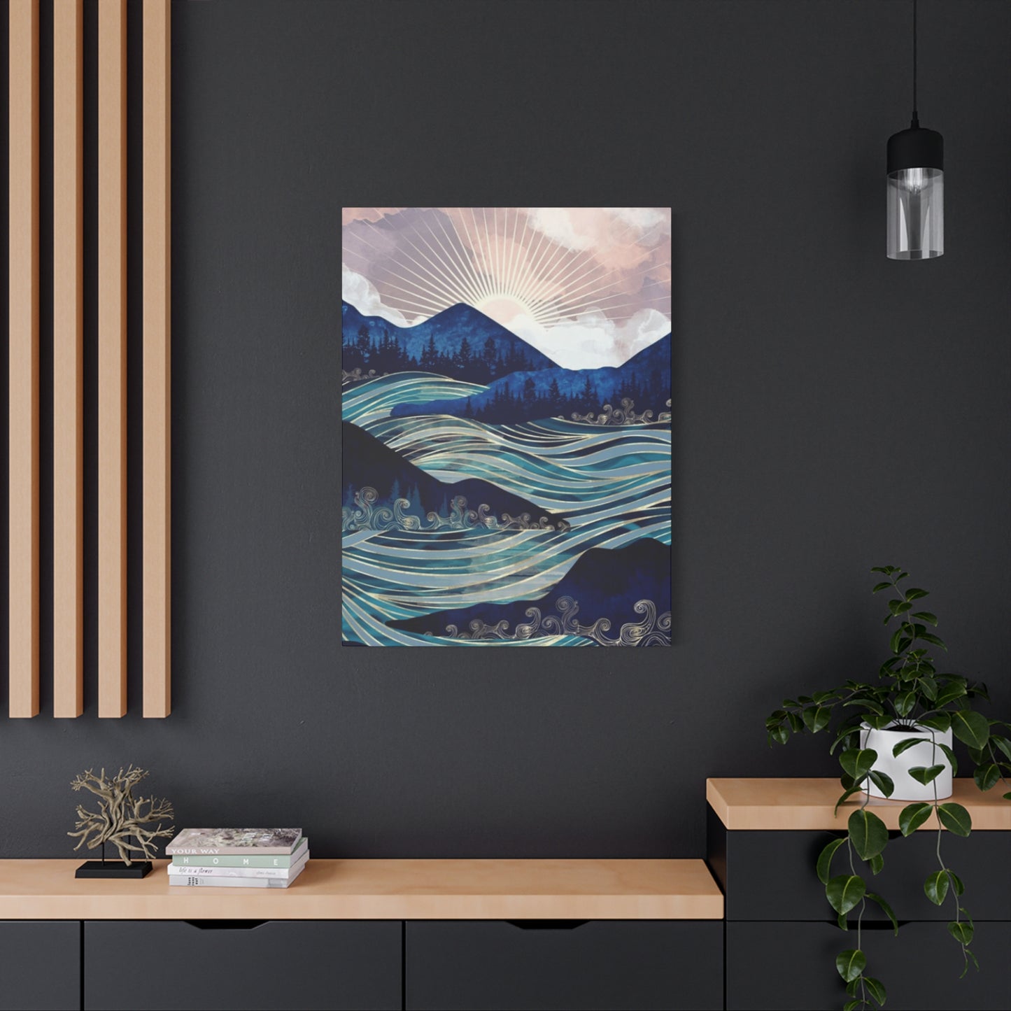 Rising Sun and Ocean Wall Art & Canvas Prints