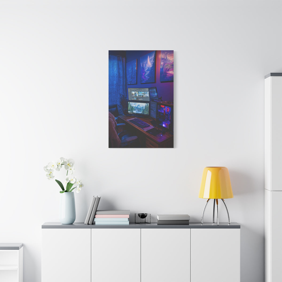 Immersive Gaming Setup Wall Art & Canvas Print
