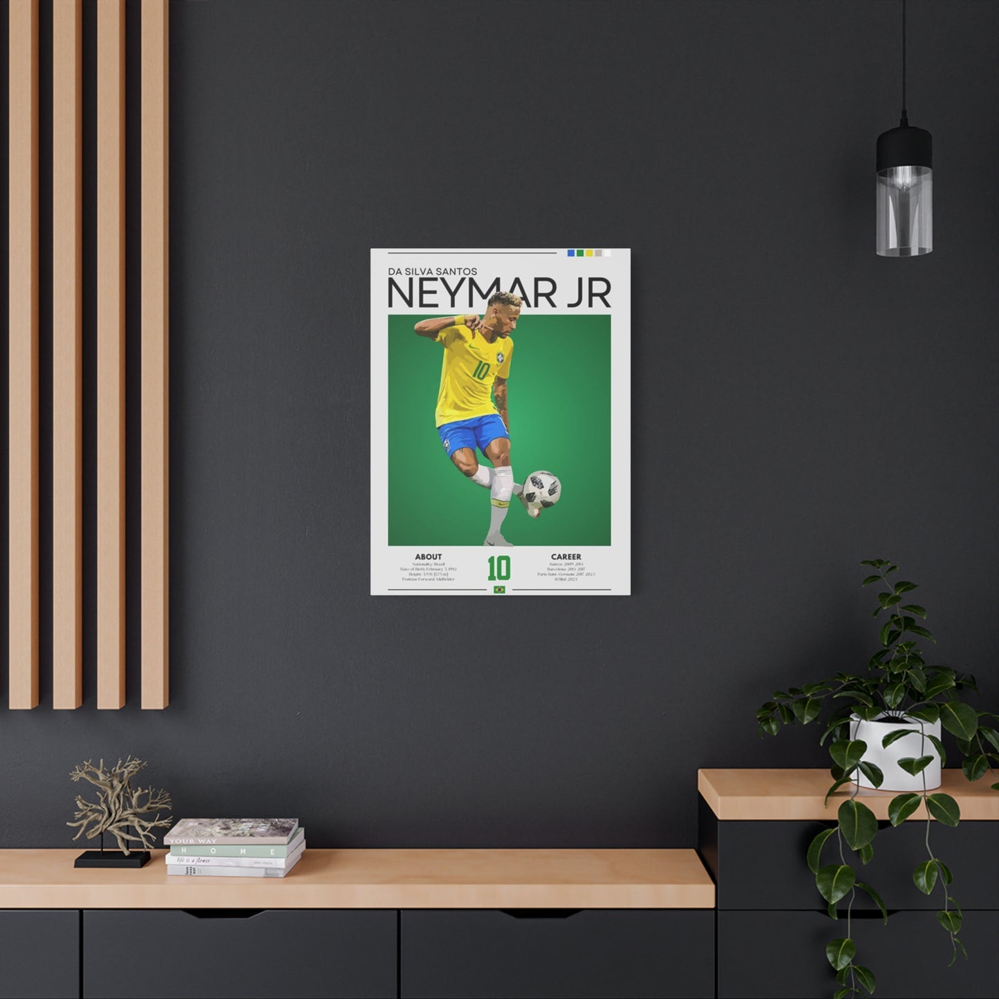 Neymar Jr Football Player Wall Art & Canvas Prints