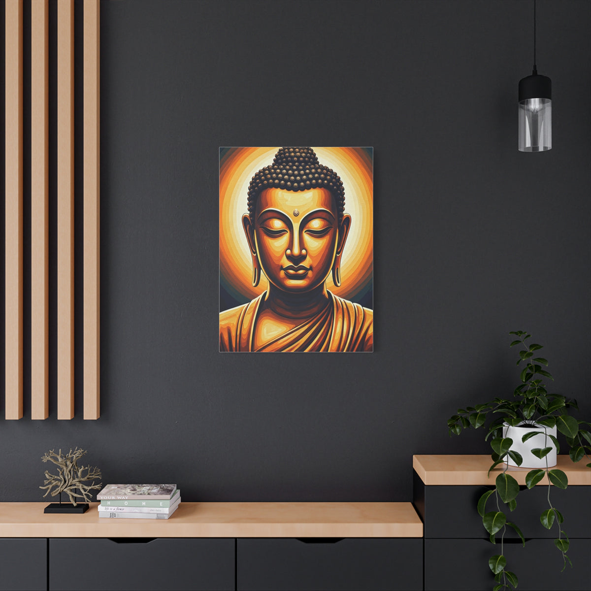 Celestial Harmony Buddha Portrait Wall Art & Canvas Prints