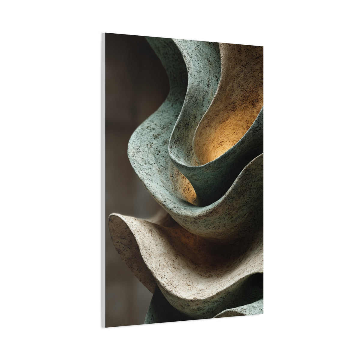 Sculptural Flow Abstract Form Wall Art & Canvas Print