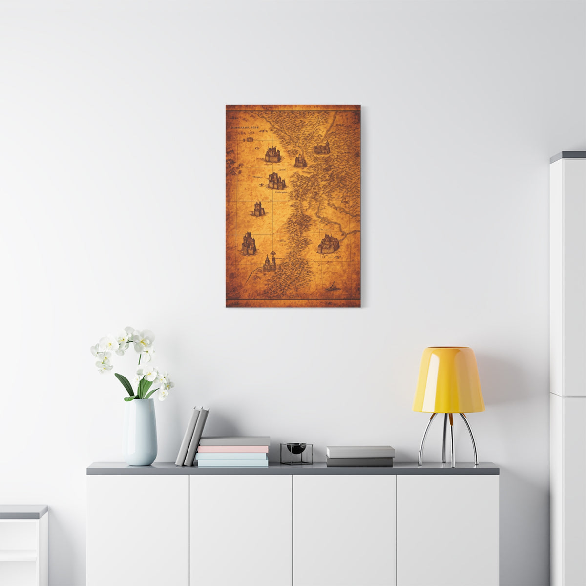 Antique Coastal Exploration Chart Wall Art & Canvas Prints
