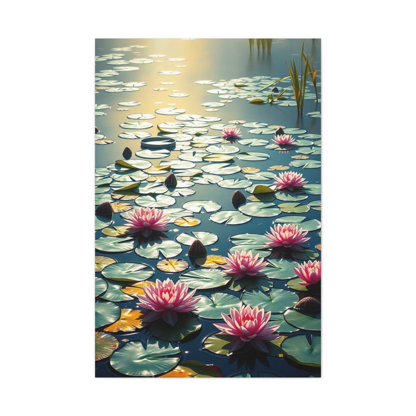 Claude Monet Water Lilies Art Refined Canvas Wall Art & Canvas Print