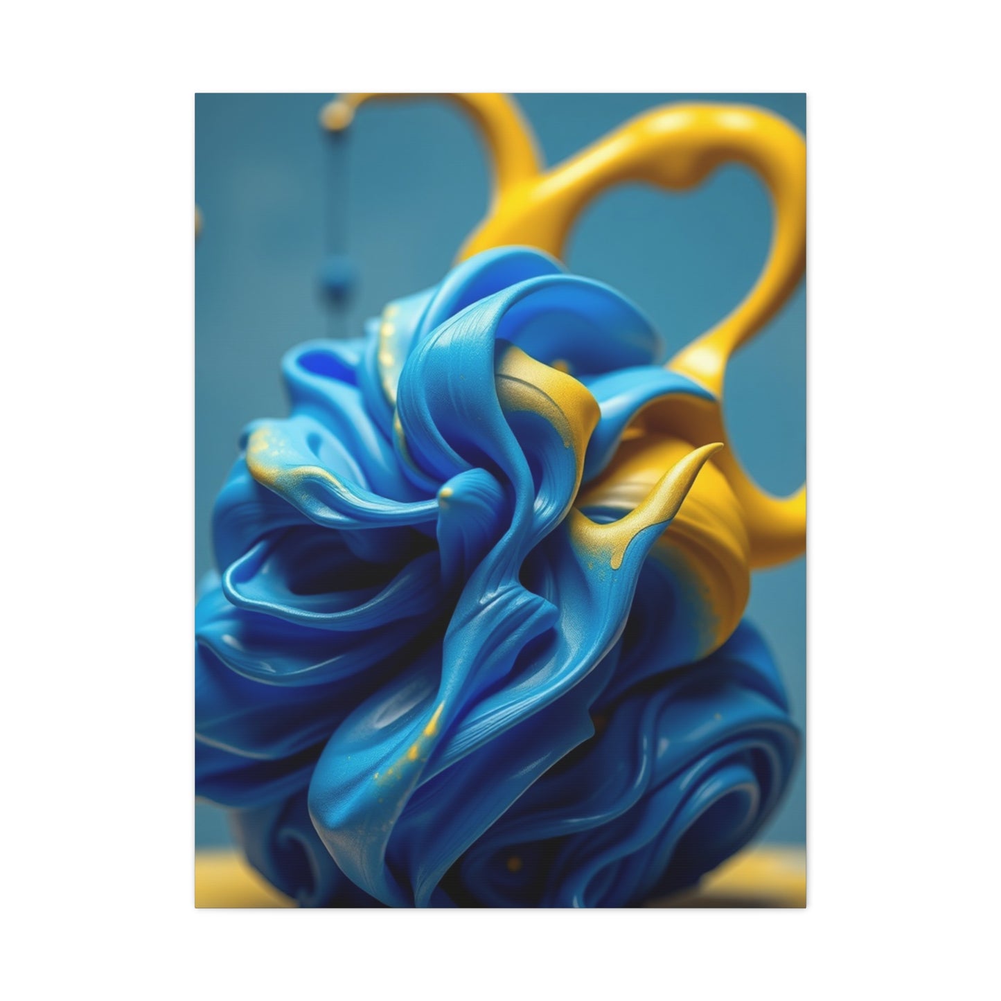 Supreme Blue & Yellow Art Wall Art & Canvas Print