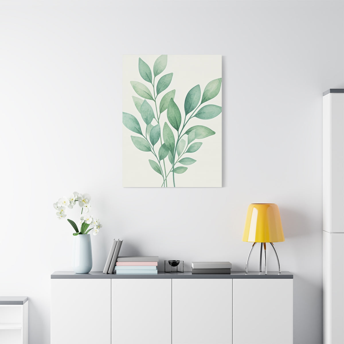 Watercolor Leaf Harmony Wall Art & Canvas Prints