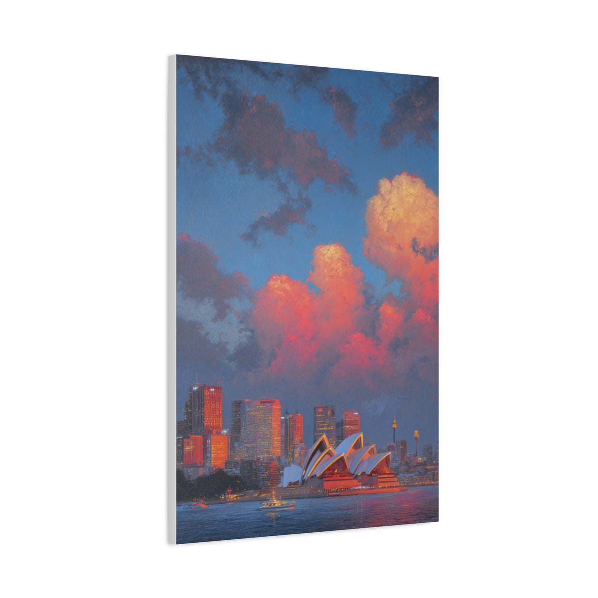 Sydney Opera House Sunset Skyline Wall Art & Canvas Print