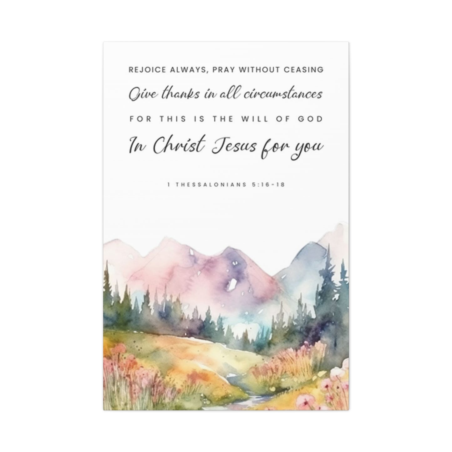 Quotes And Mountain Painting Wall Art & Canvas Prints
