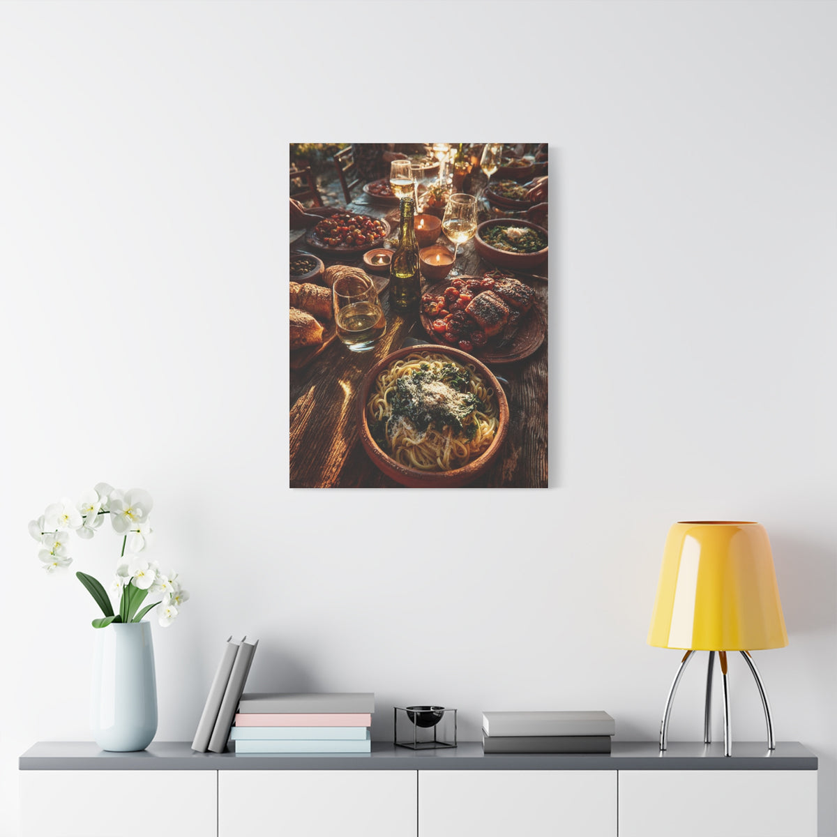 Italian Family Dinner Table Wall Art & Canvas Print