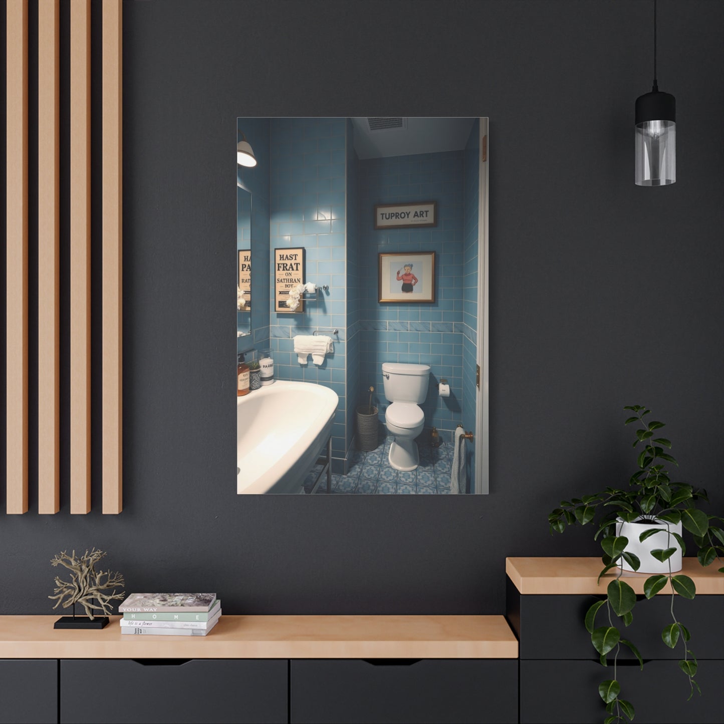 Bathroom Humor Art Supreme Gallery Wall Art & Canvas Print