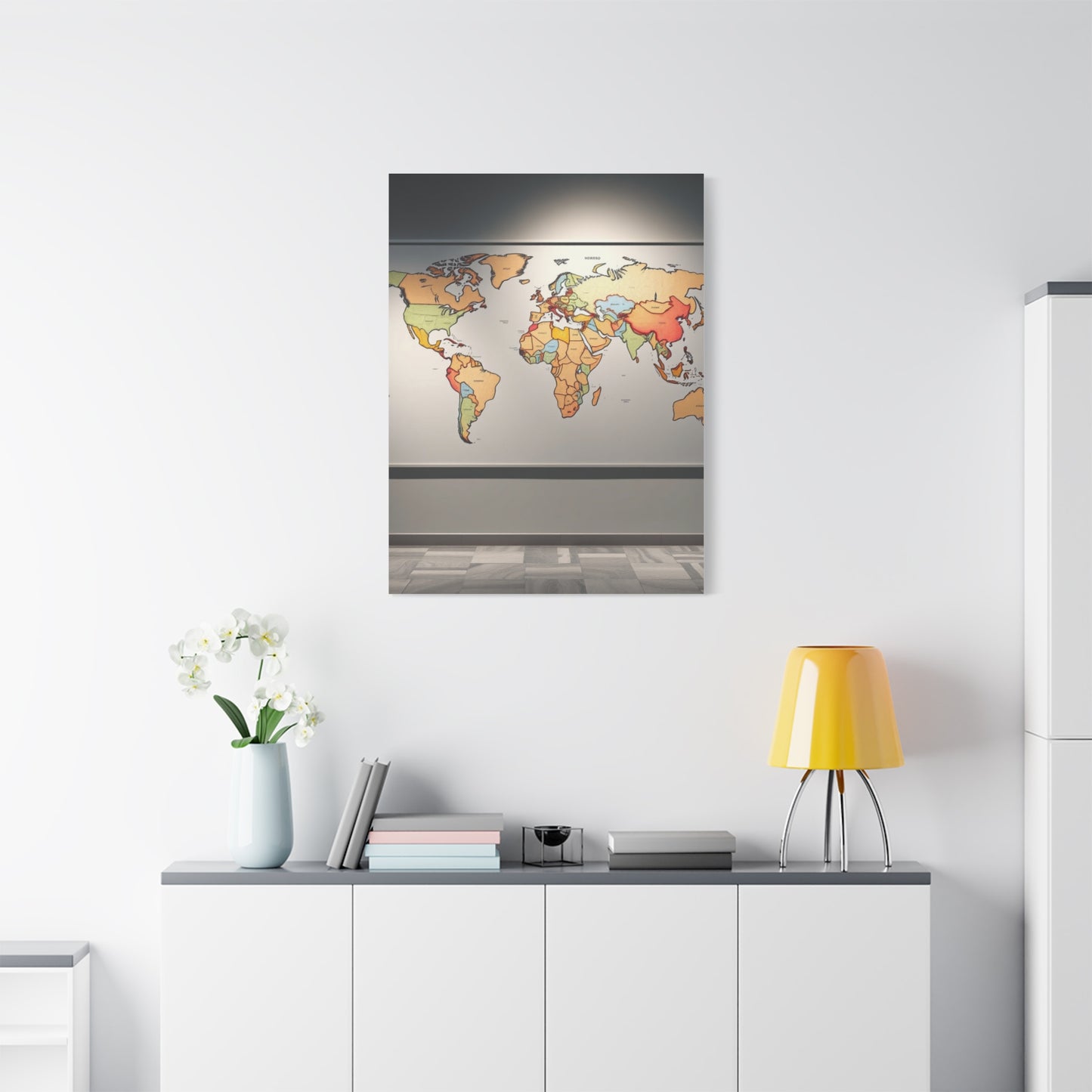 Elite World Map Art Vision Wall Art & Canvas Print