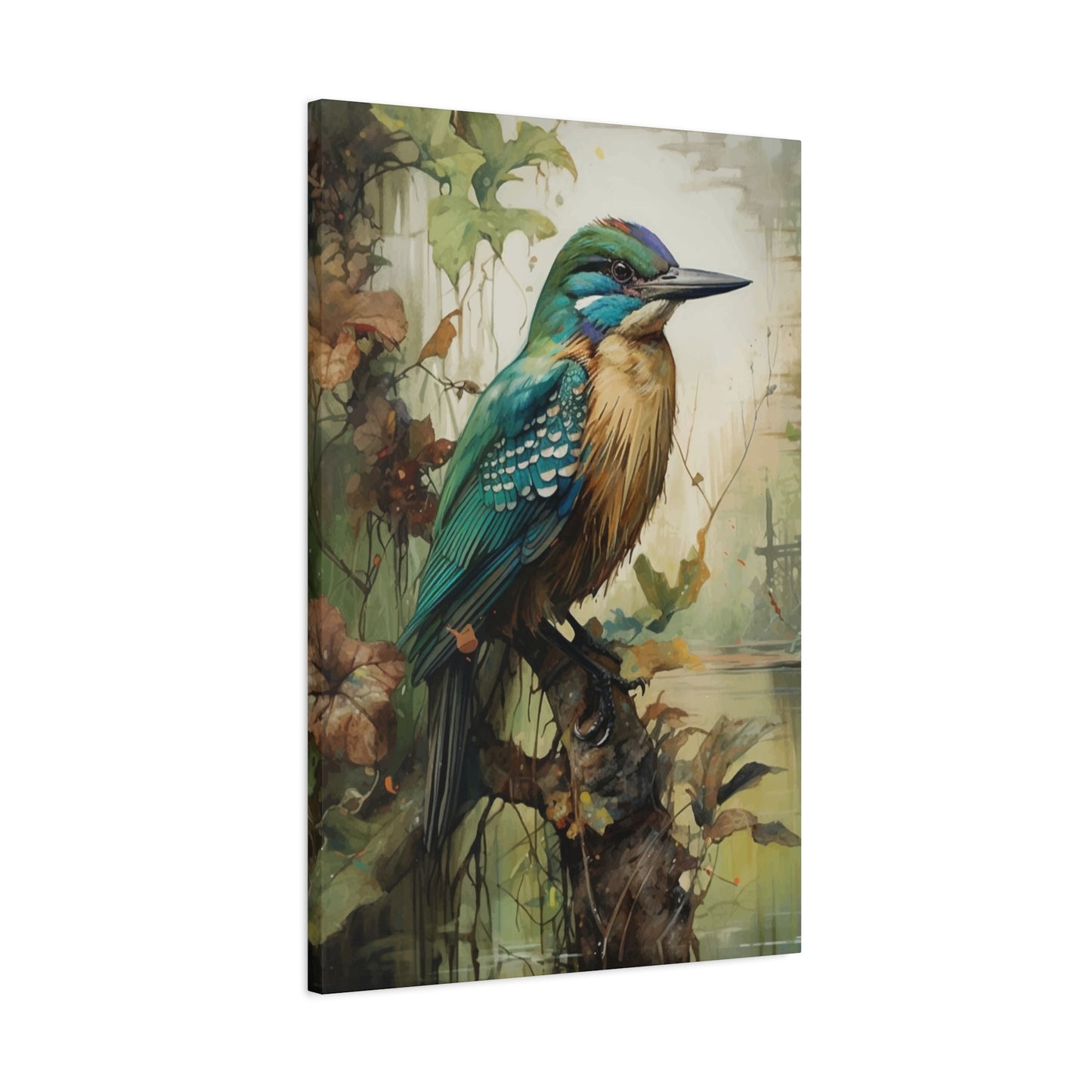 Kingfisher Cute Wall Art & Canvas Prints