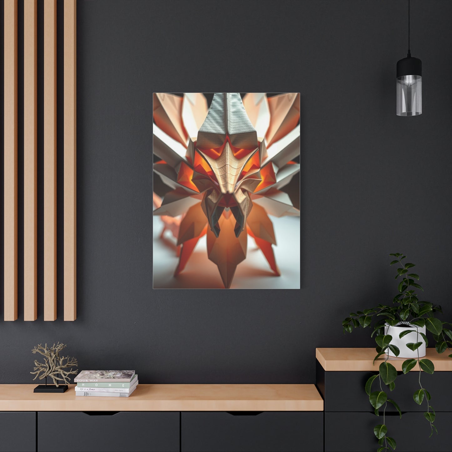 Origami Serenade Canvas Wall Art & Canvas Print