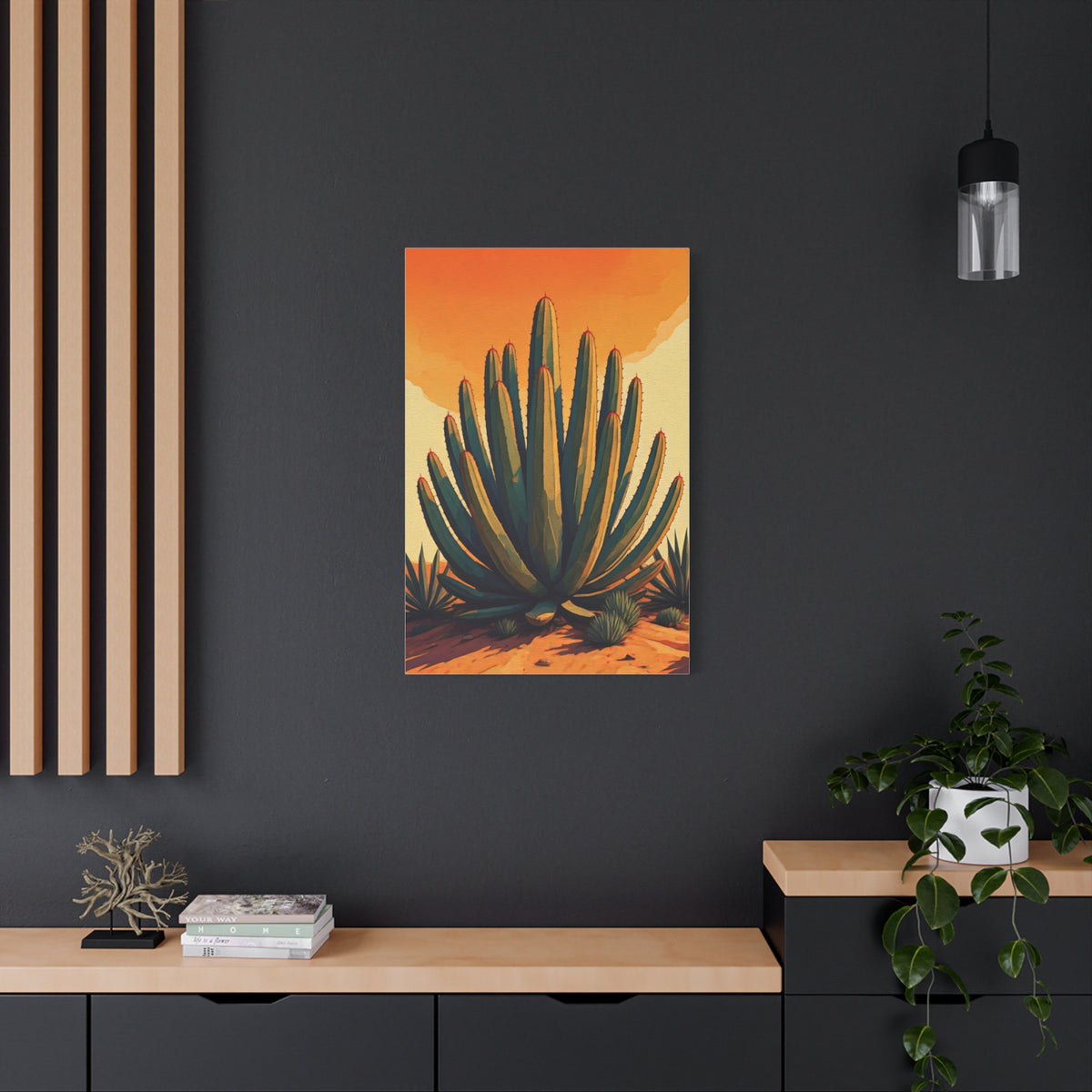 Southwestern Agave Desert Botanical Illustration Wall Art & Canvas Prints