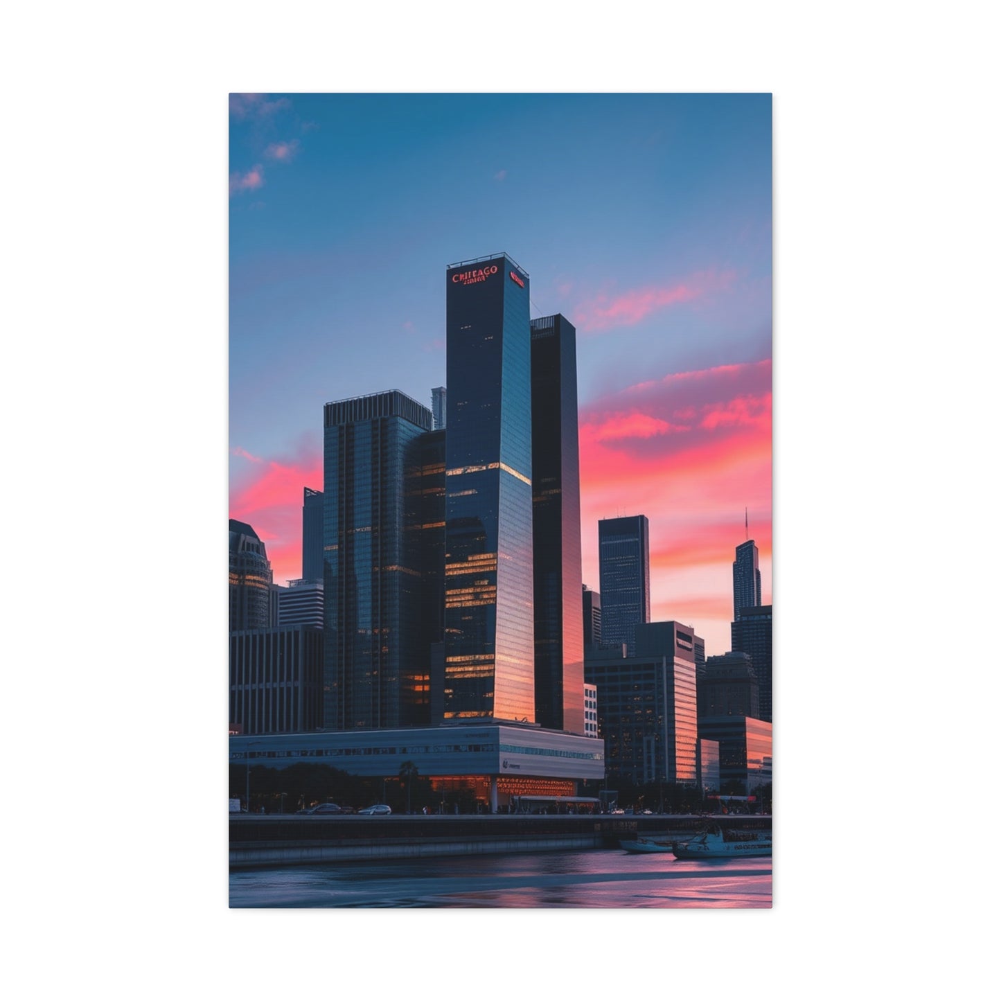 Chicago Skylines Art Refined Canvas Wall Art & Canvas Print