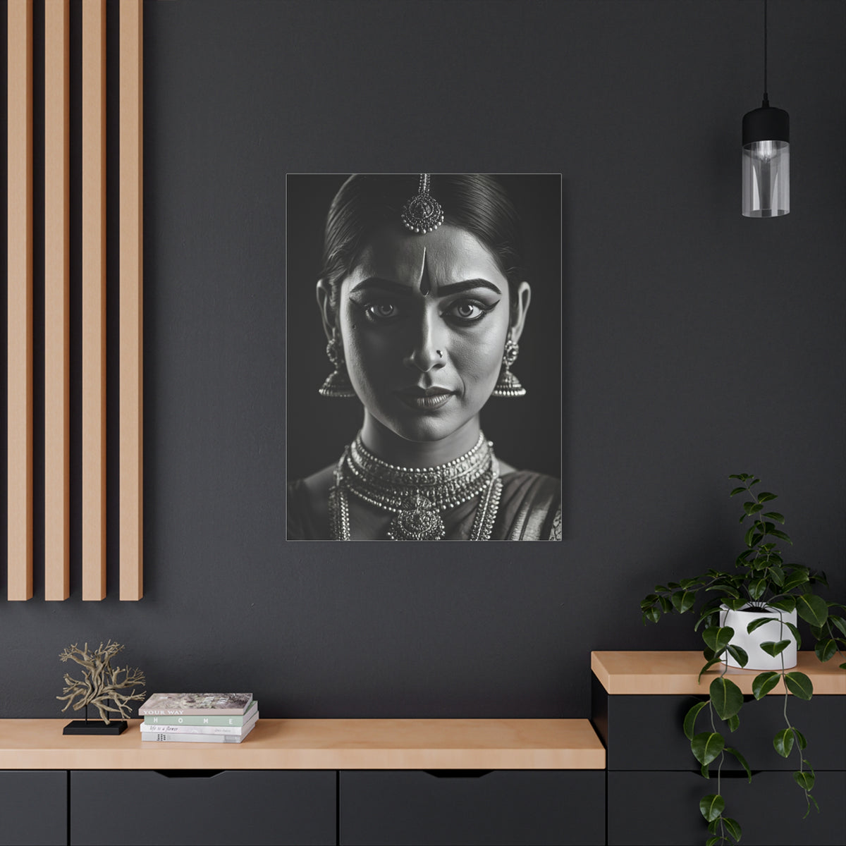 Timeless Elegance Black & White Cultural Portrait Wall Art & Canvas Prints