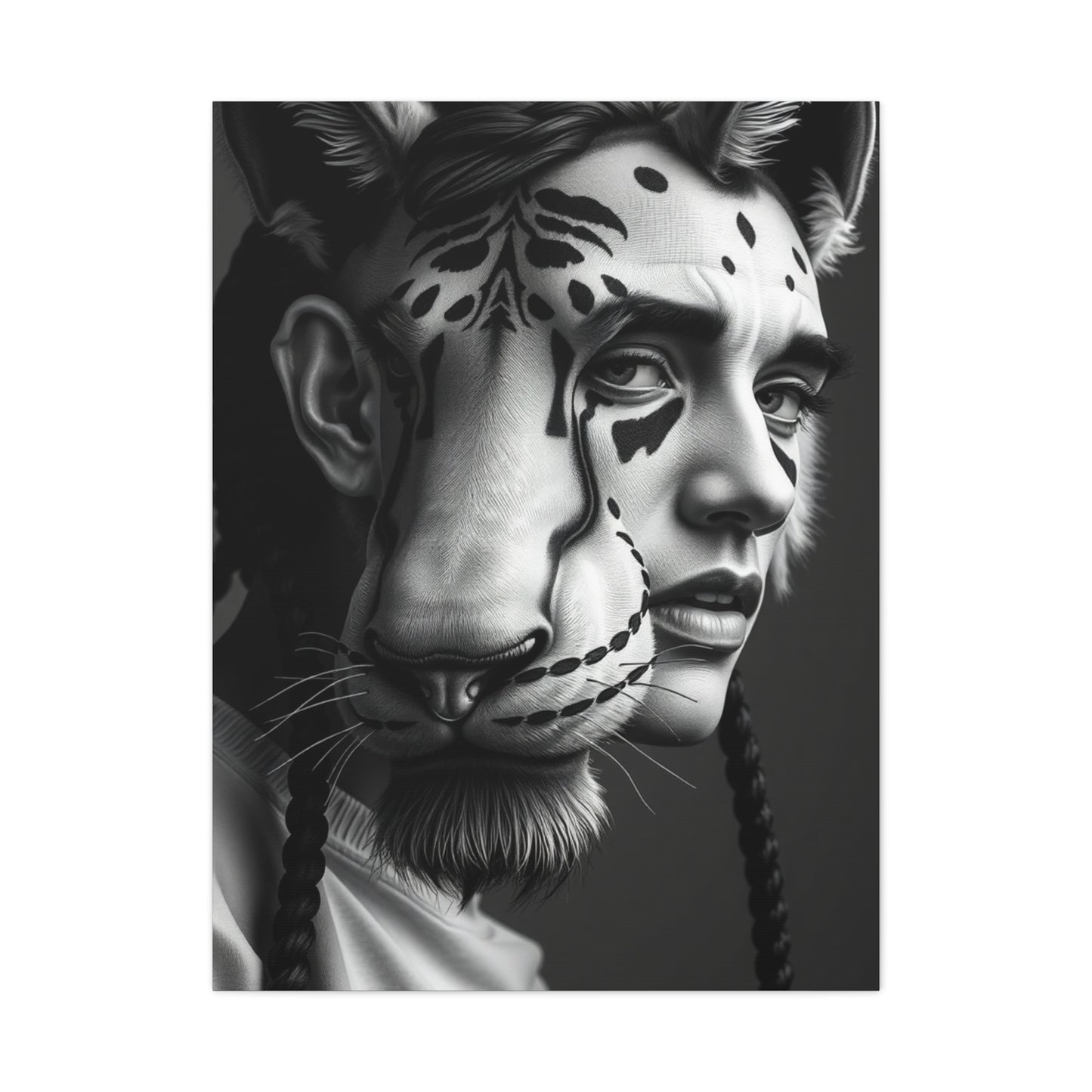 Black and White Illustrations Art Supreme Canvas Wall Art & Canvas Print