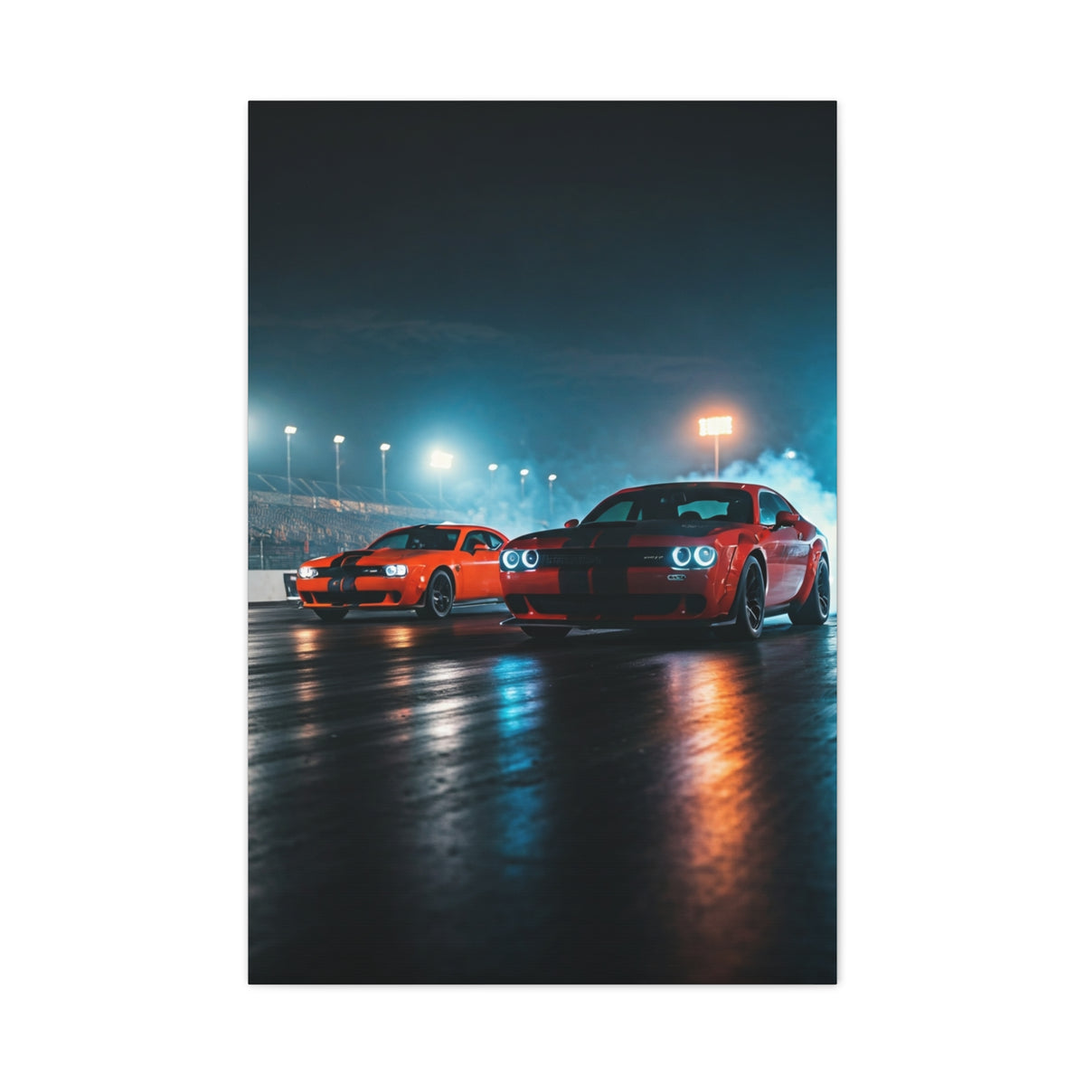 Midnight Pre-Launch Showdown – Hellcat Redeye vs Demon 170 Wall Art & Canvas Prints