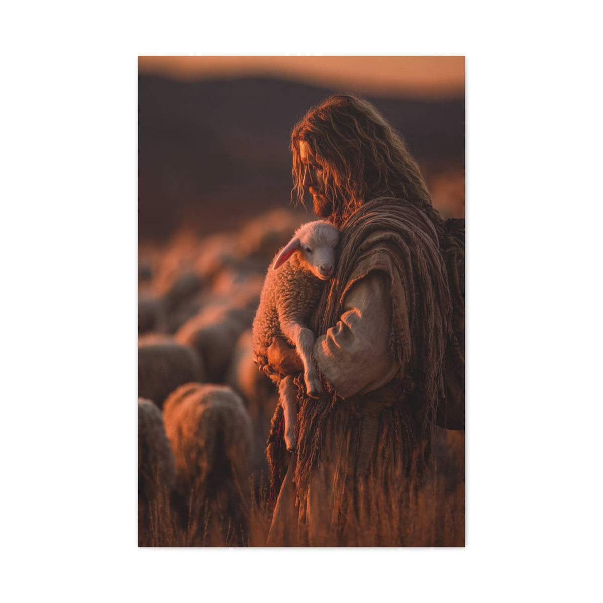 The Good Shepherd Intimate Portrait Wall Art & Canvas Print