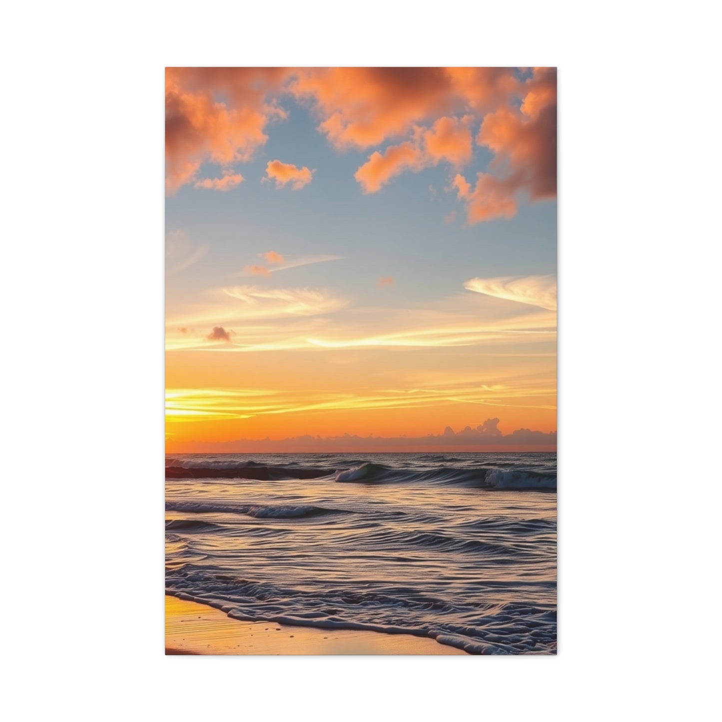 Beach Sunrise and Sunset Art Supreme Gallery Wall Art & Canvas Print