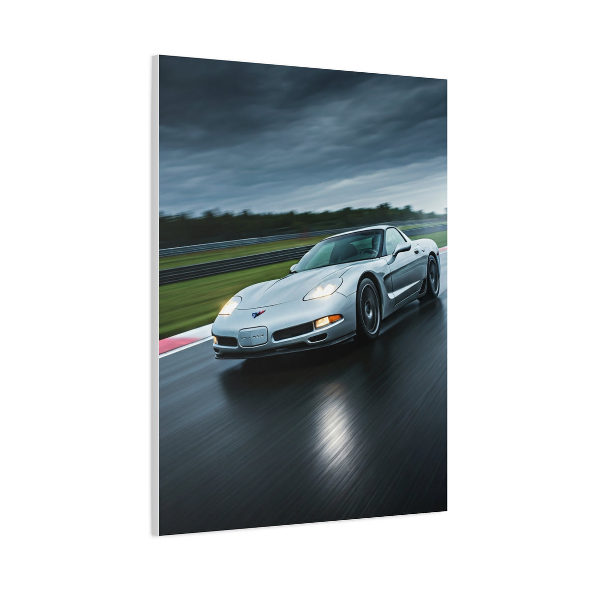 2001 Chevrolet Corvette C5 Z06 Wet Track Performance Wall Art & Canvas Prints