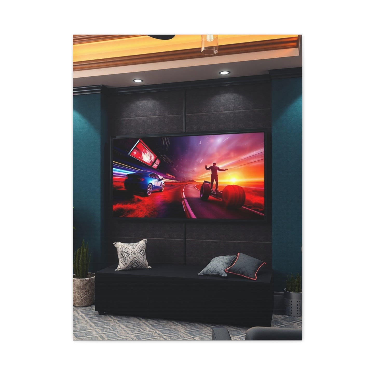 Home Theatre Decor Art Supreme Canvas Wall Art & Canvas Print
