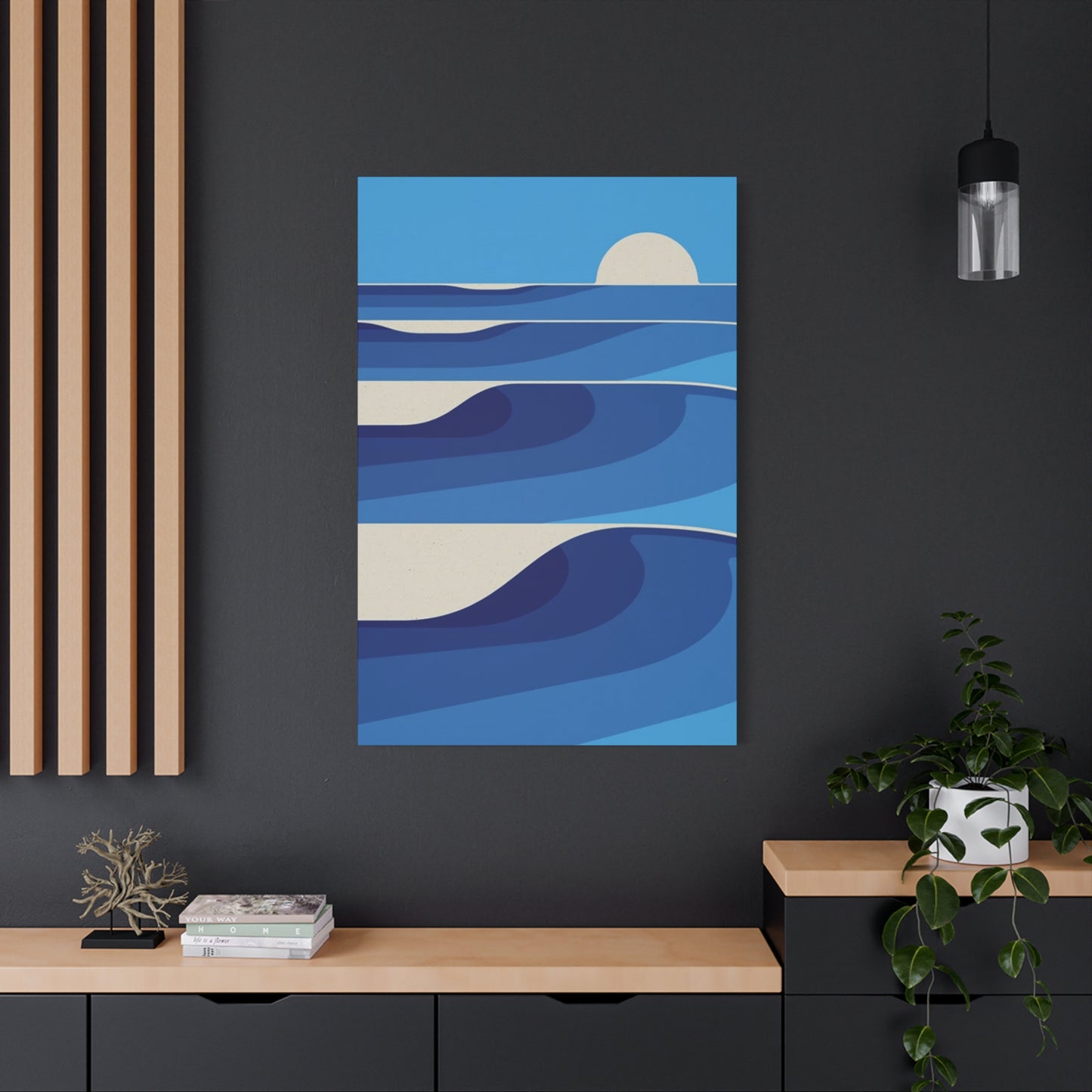 Waves In Ocean Painting Wall Art & Canvas Prints