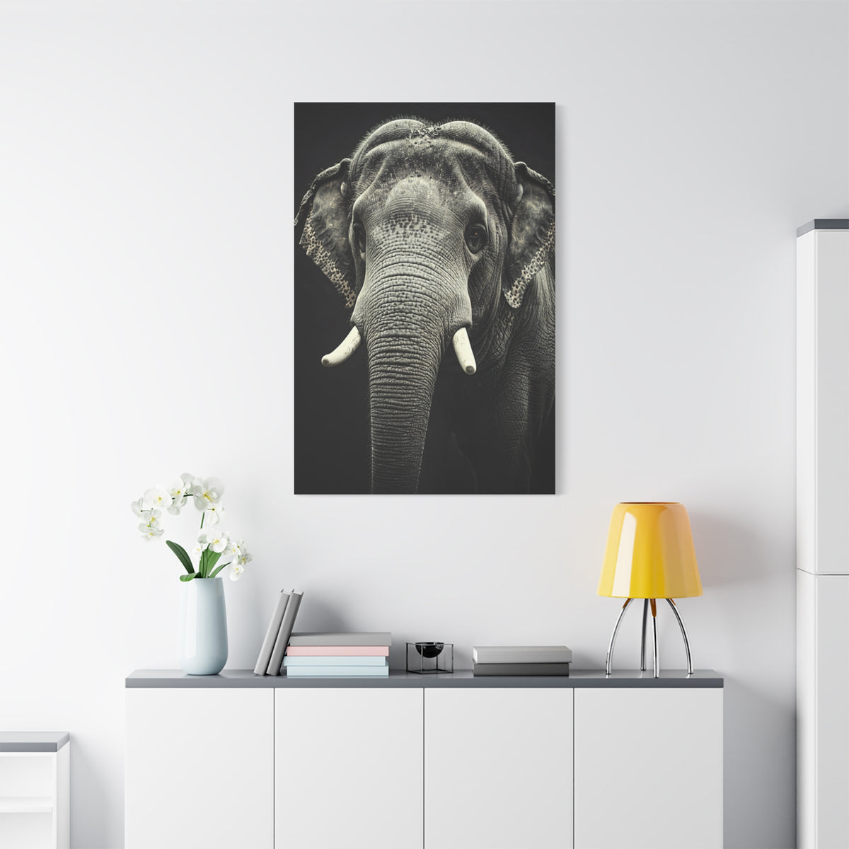 Regal Elephant Close-Up Wall Art & Canvas Prints