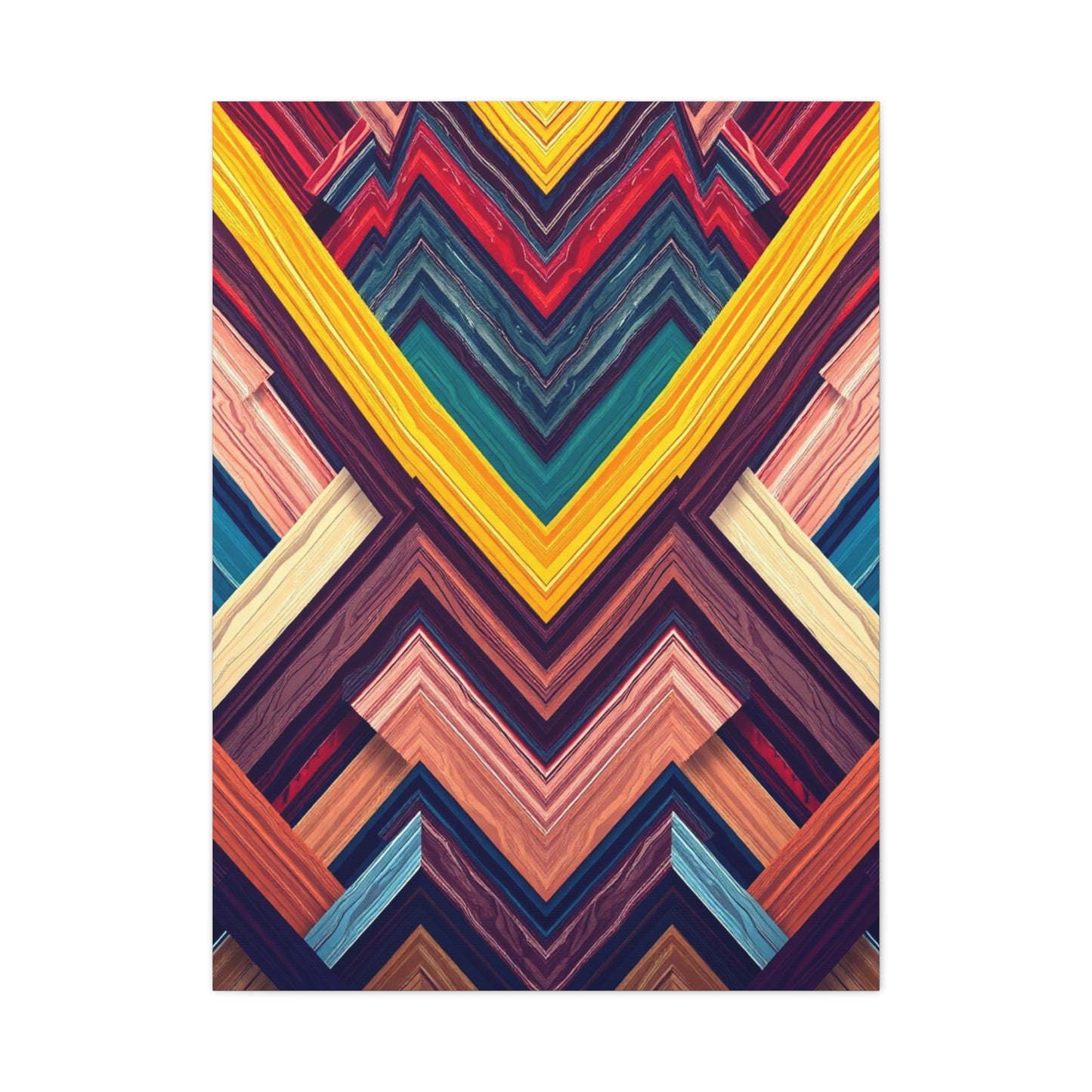 Elite Chevron Pattern Art Vision Wall Art & Canvas Print