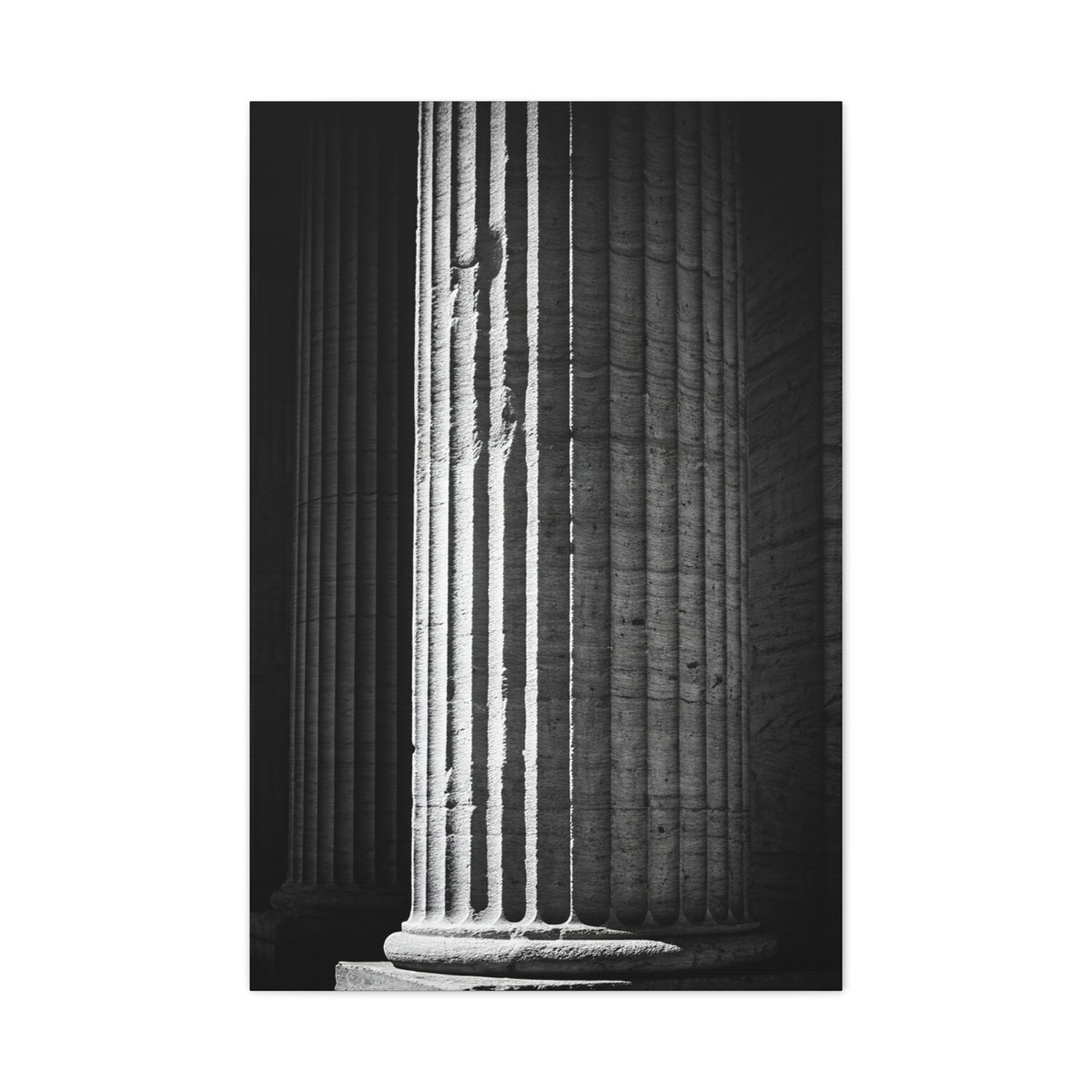 Classical Column Light and Shadow Wall Art & Canvas Prints