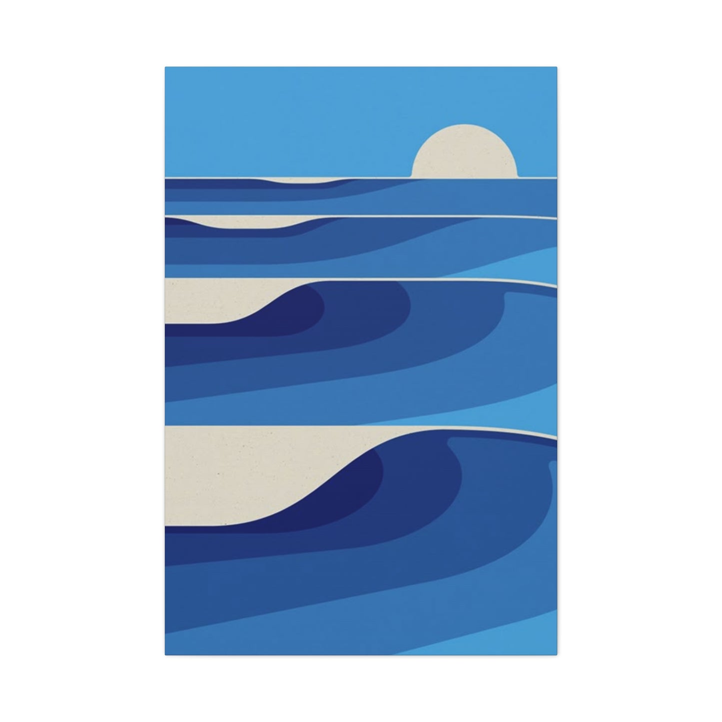 Waves In Ocean Painting Wall Art & Canvas Prints