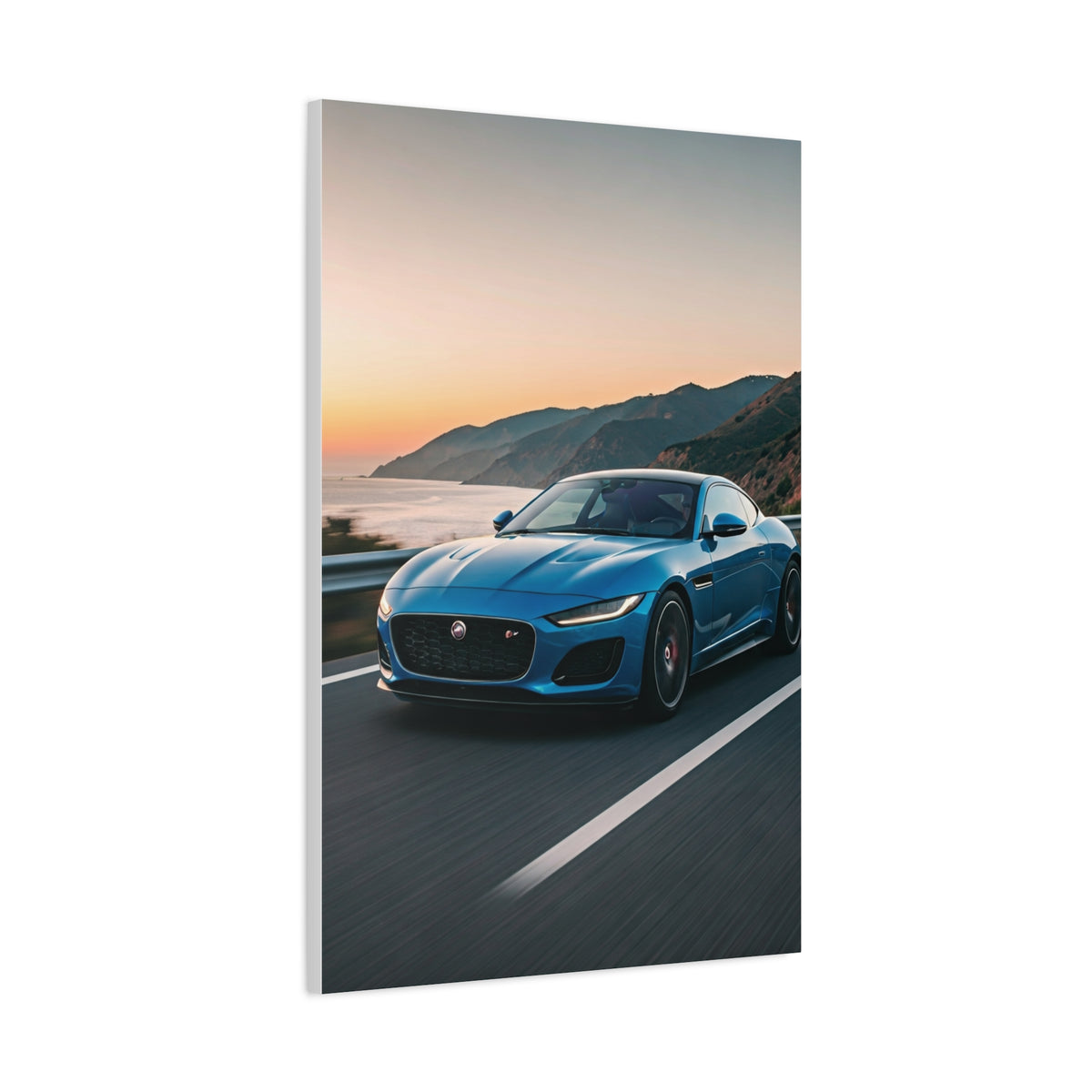 Jaguar F-Type Coastal Cliff Road Wall Art & Canvas Prints
