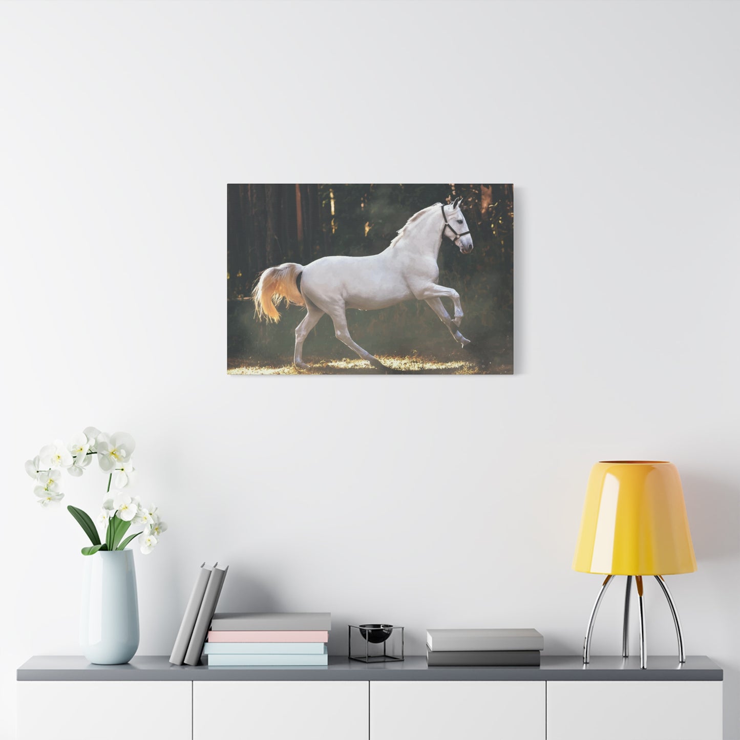 White Horse Wall Art & Canvas Prints