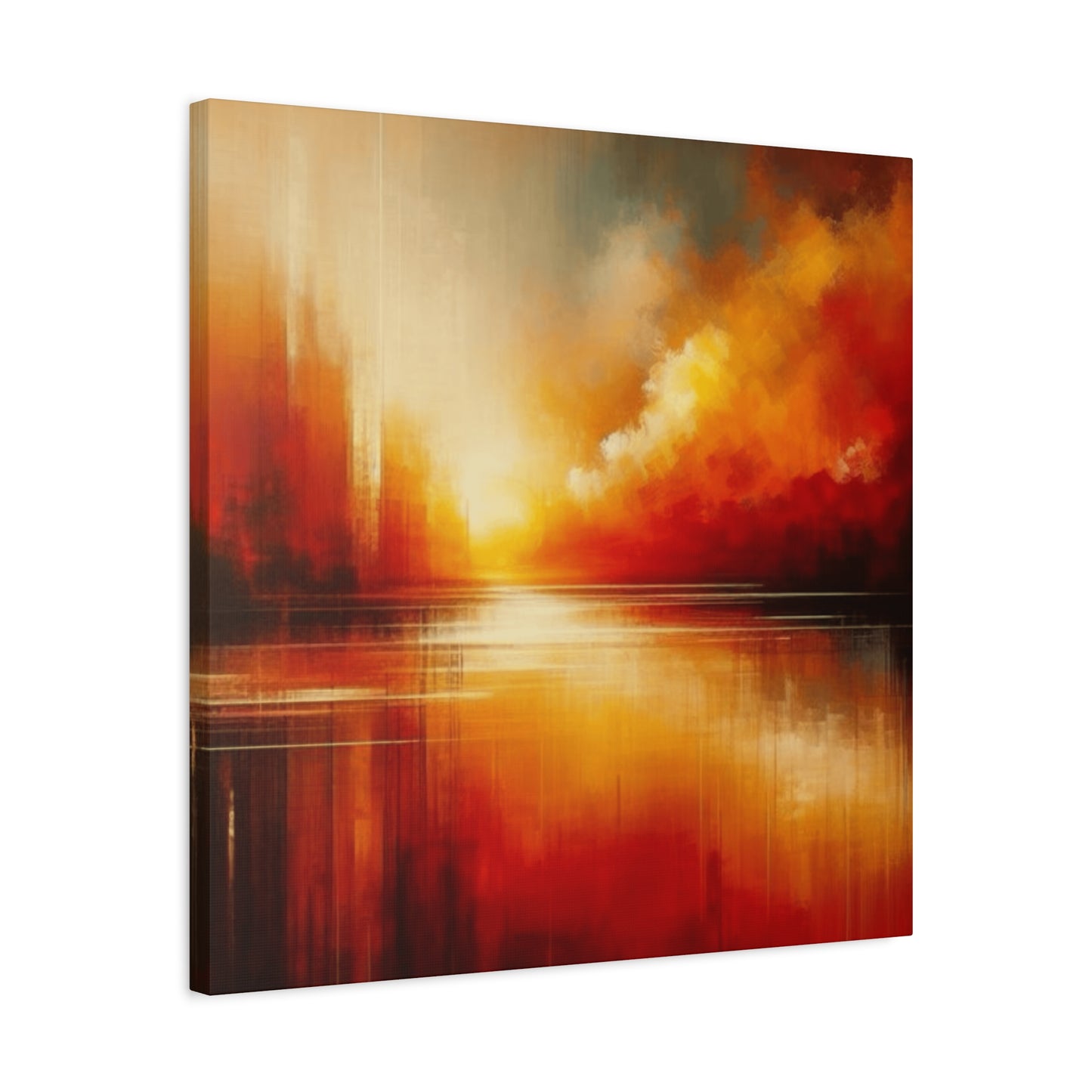 Bright Sunset Sky on River Wall Art & Canvas Prints
