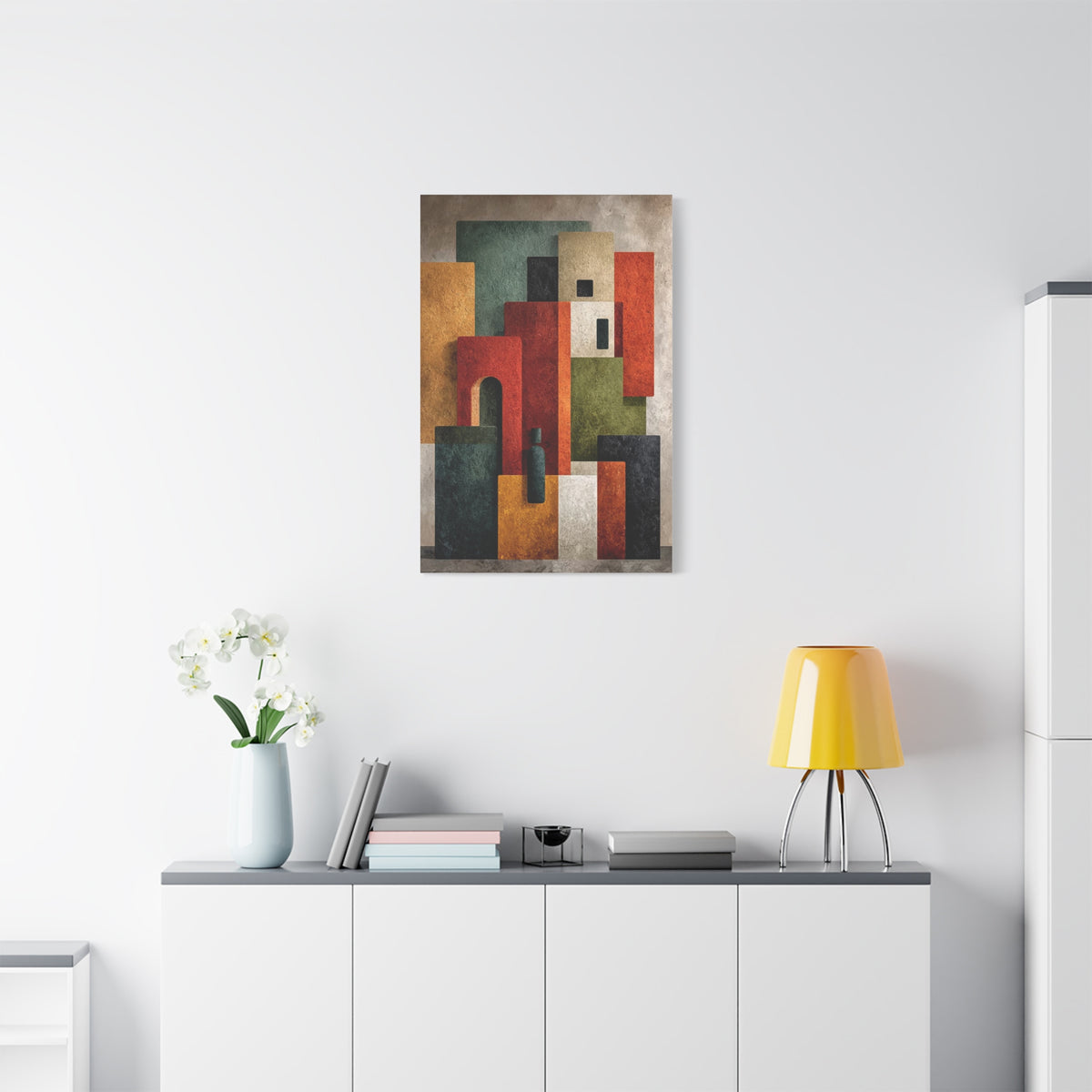 Contemporary Color Block Abstract Wall Art & Canvas Print