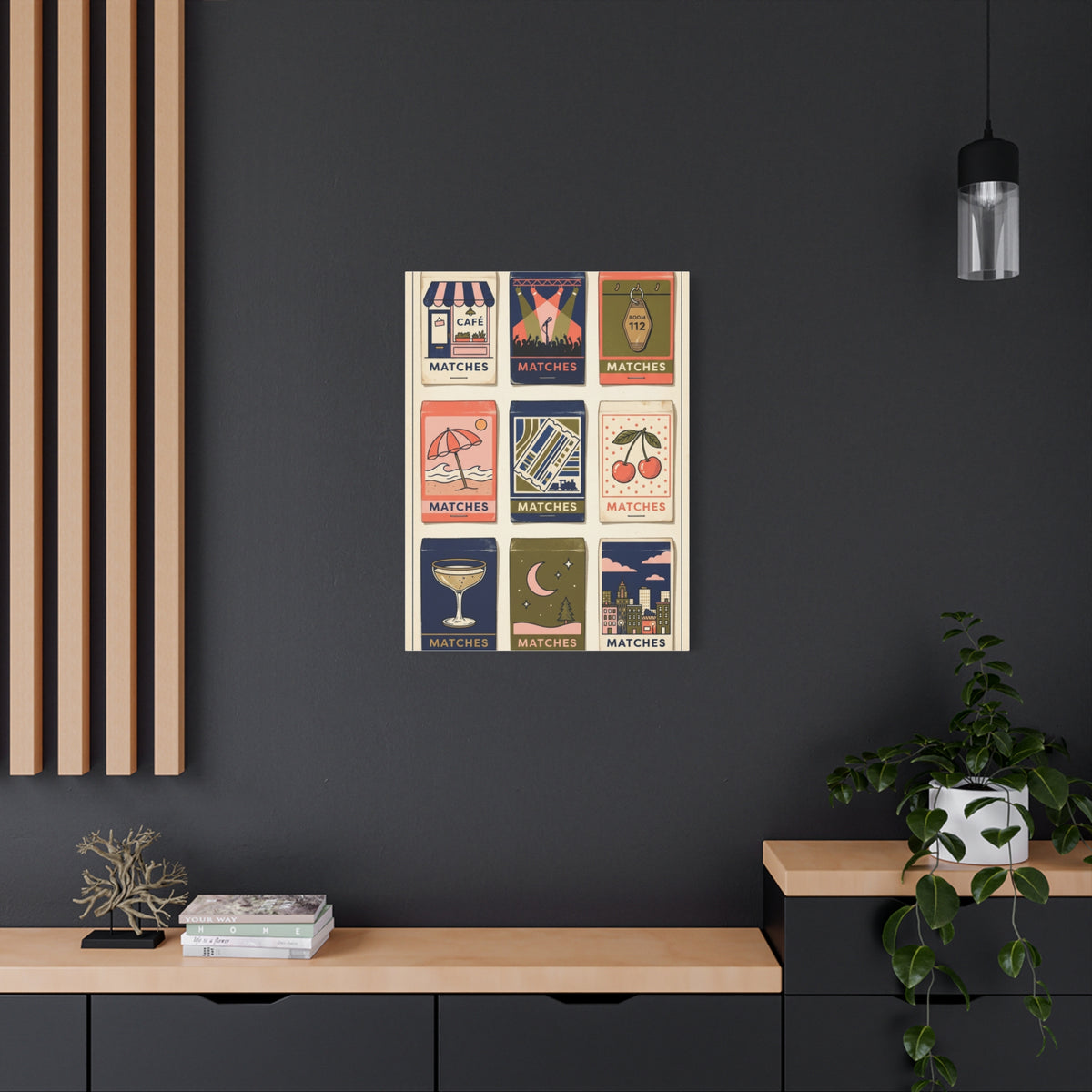 Vintage Matchbox Love Story Collection Wall Art & Canvas Print