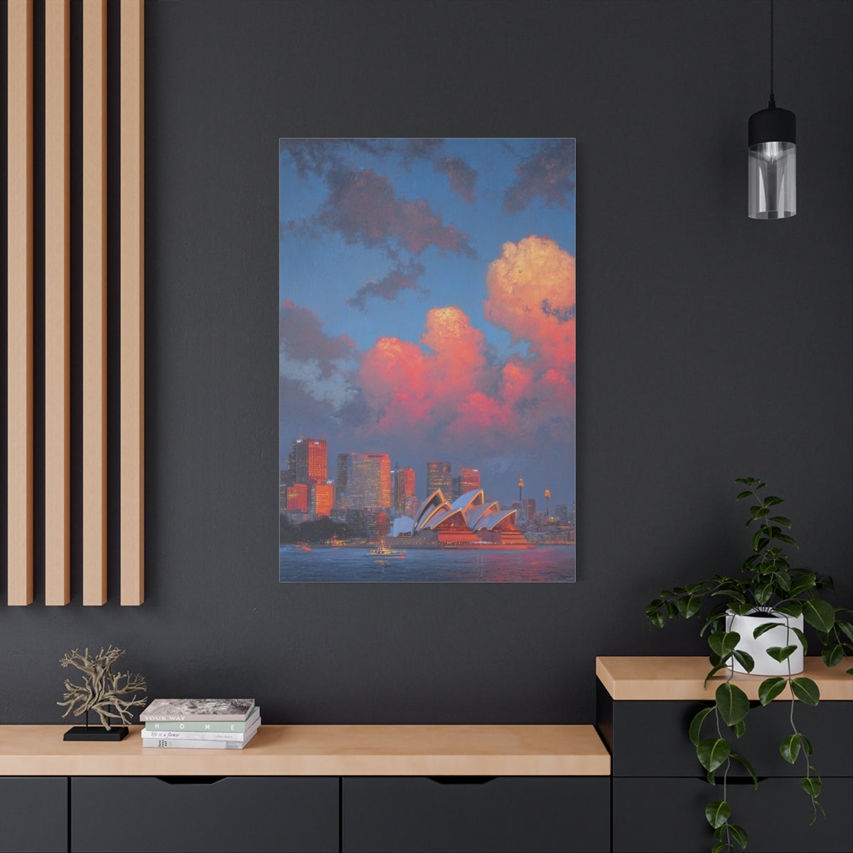 Sydney Opera House Sunset Skyline Wall Art & Canvas Print