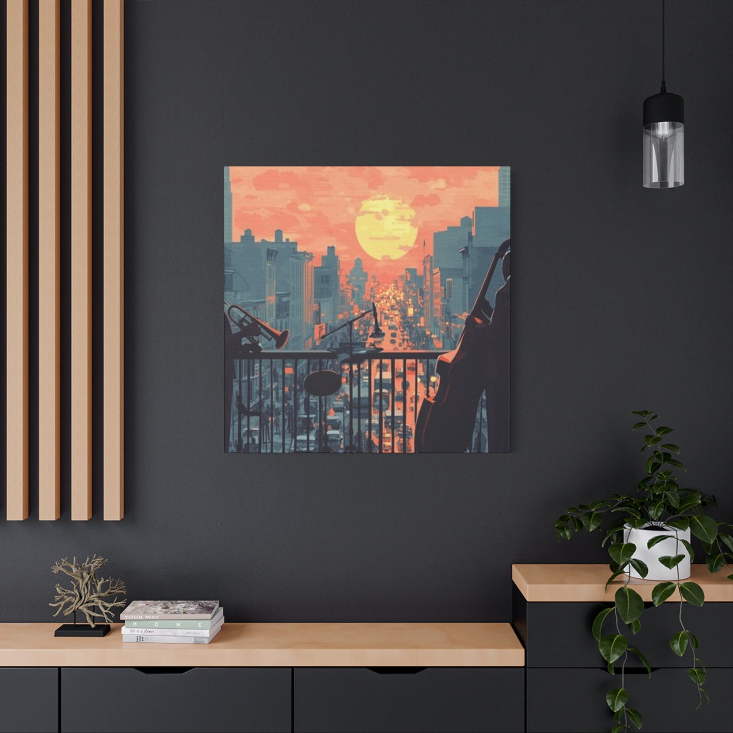Musicians in Sunset Wall Art & Canvas Prints