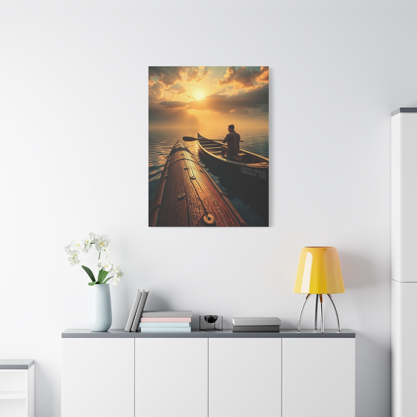 Canoe Art Supreme Canvas Wall Art & Canvas Print