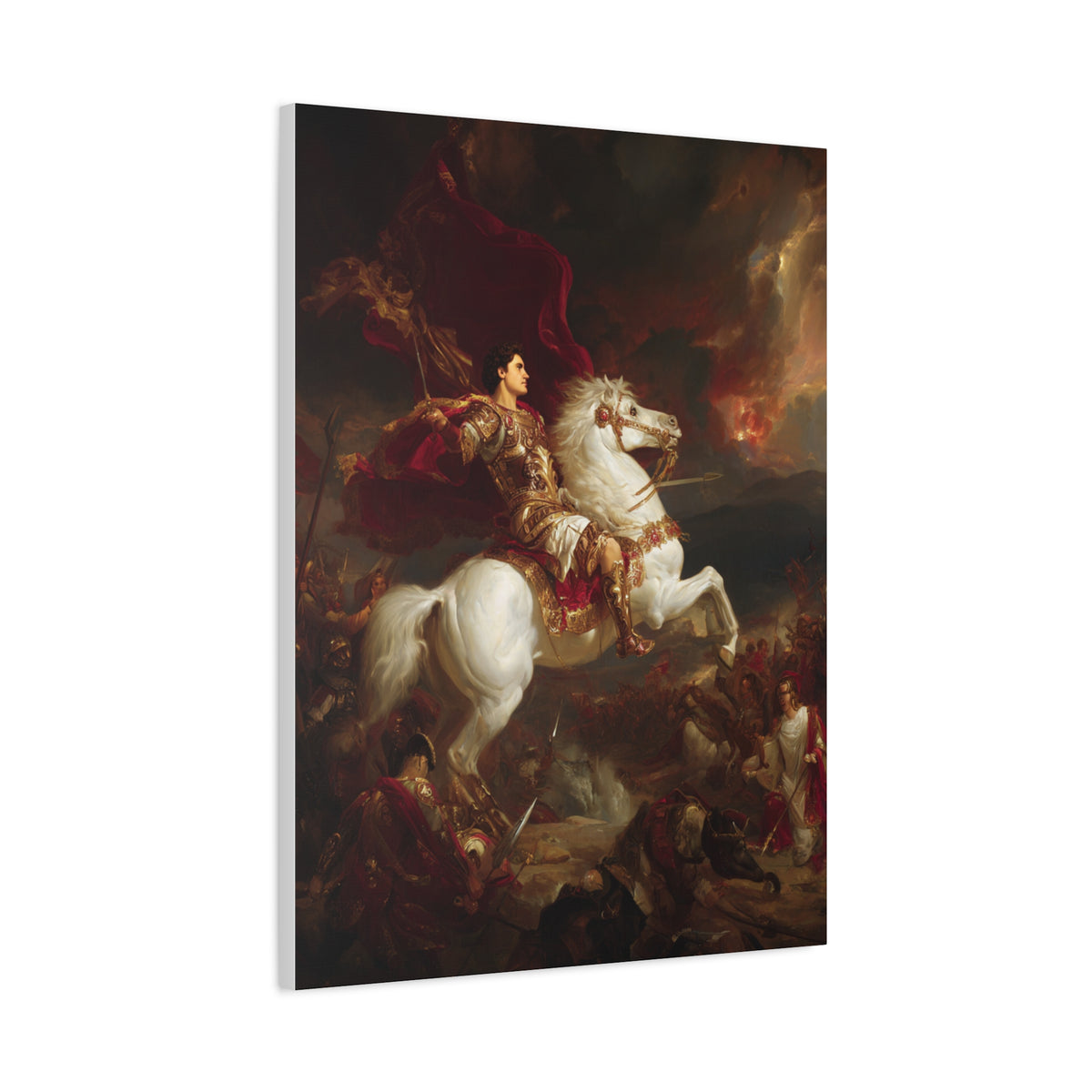 Alexander the Great Triumphant Battlefield Victory Wall Art & Canvas Print