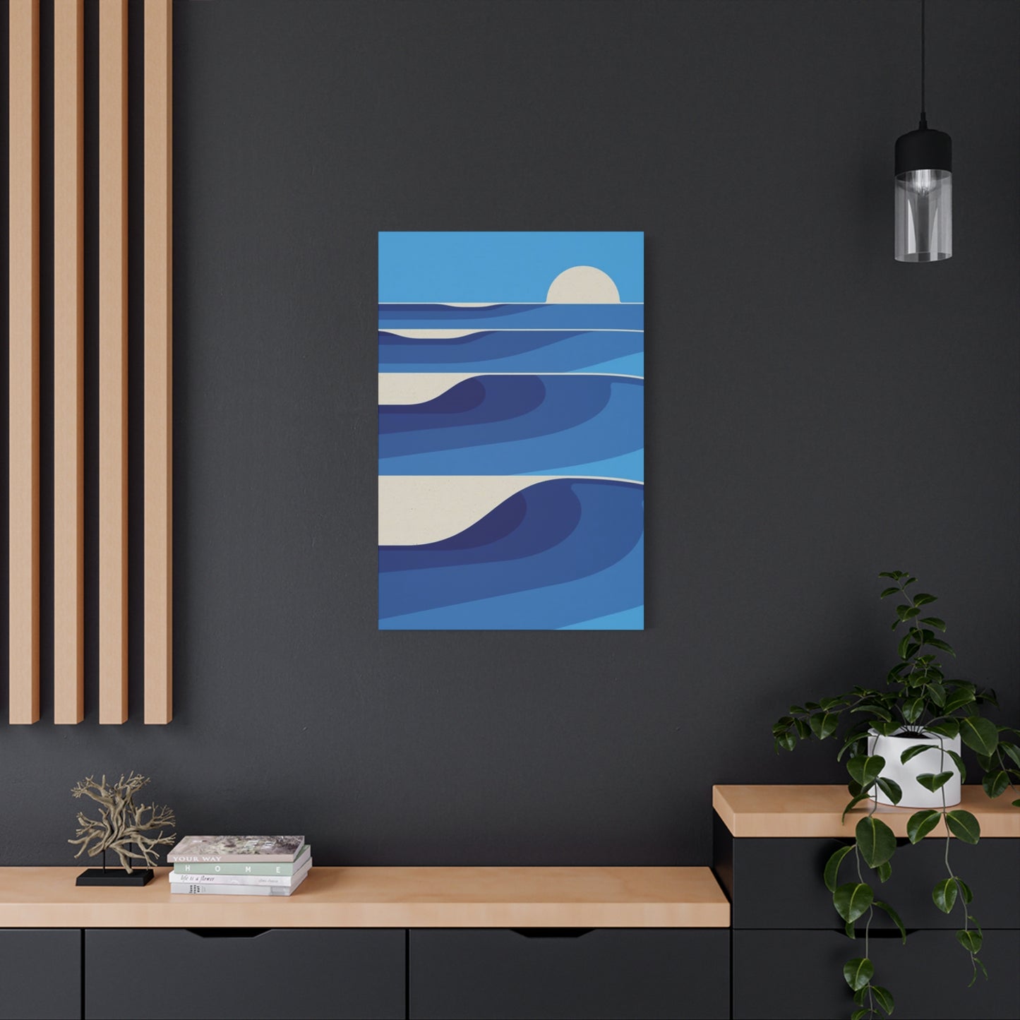 Waves In Ocean Painting Wall Art & Canvas Prints