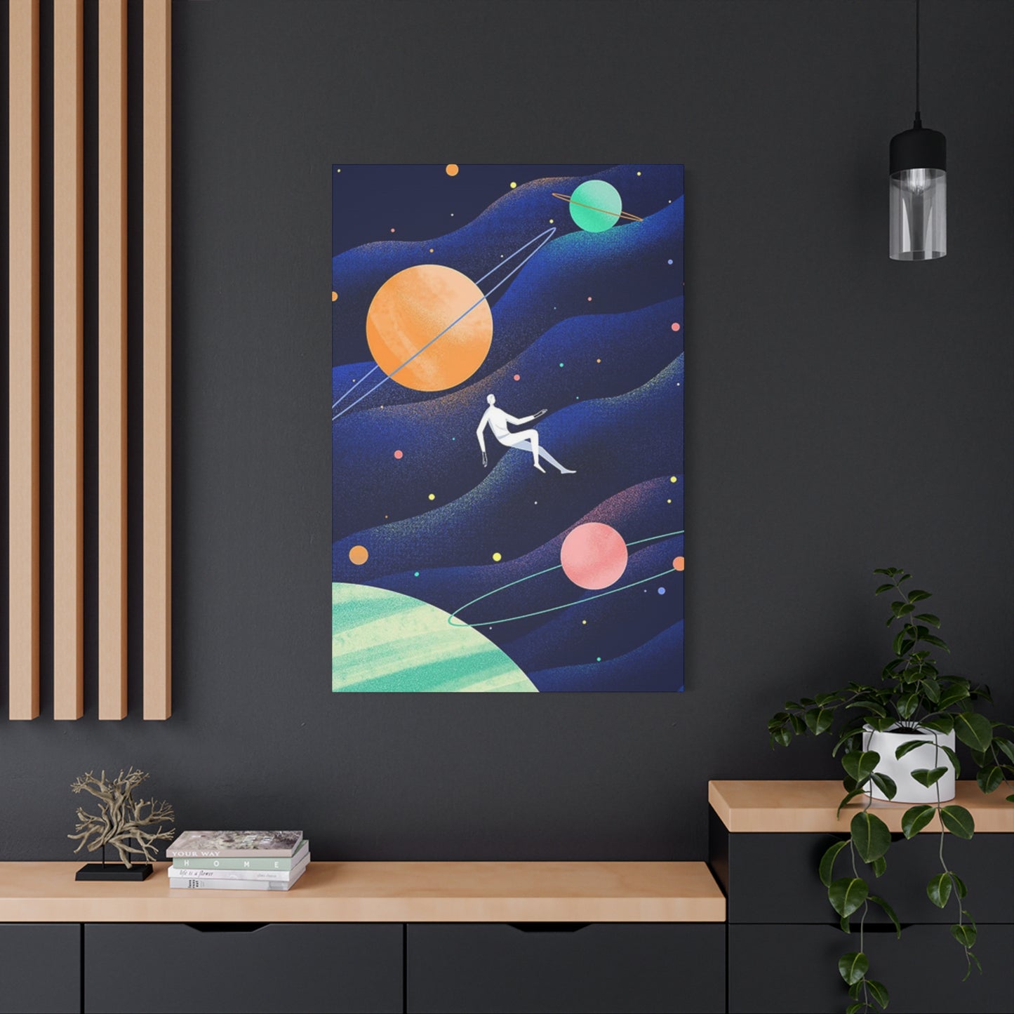 Human Floating In Space Poster Wall Art & Canvas Prints