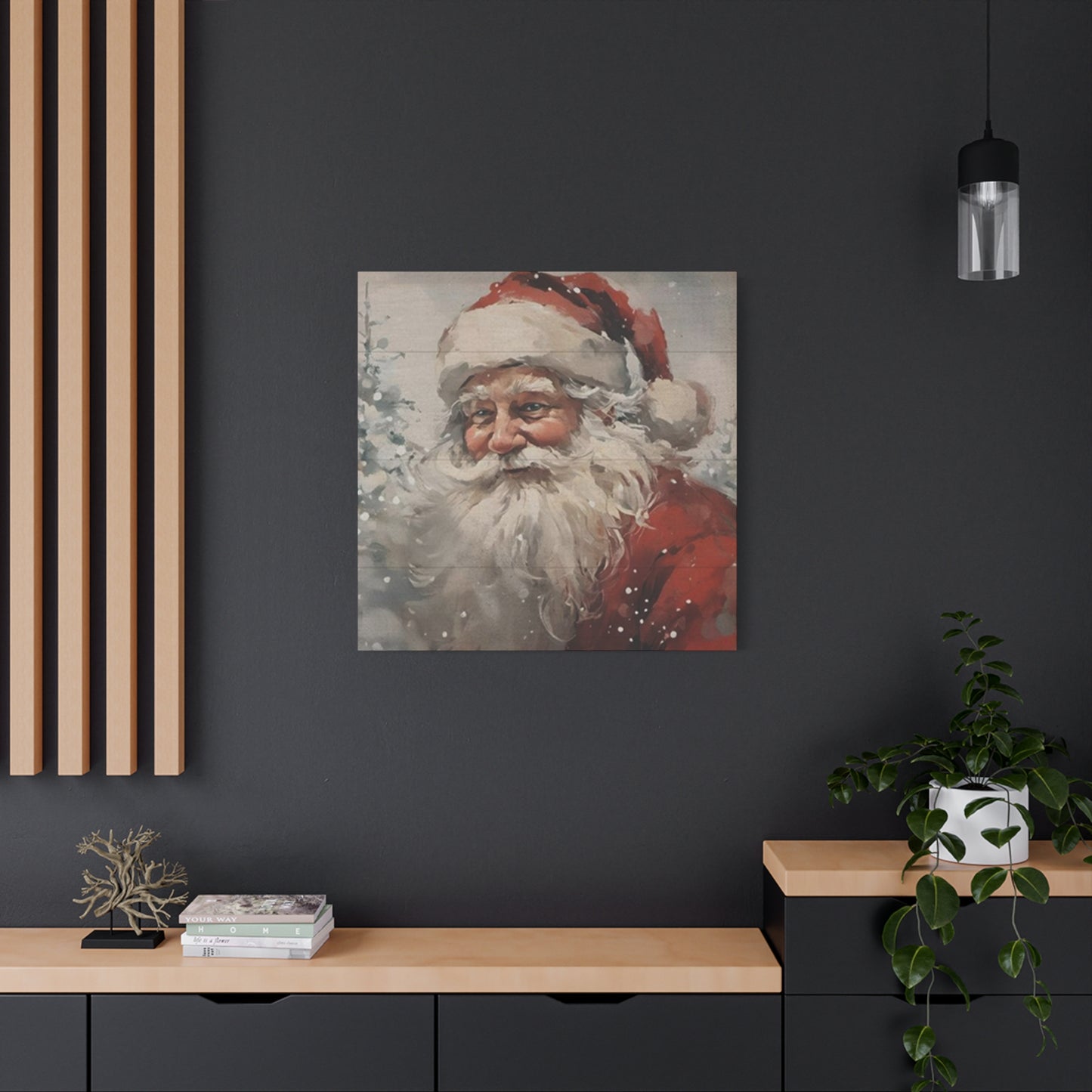 Santa Clause Face Wall Art & Canvas Prints