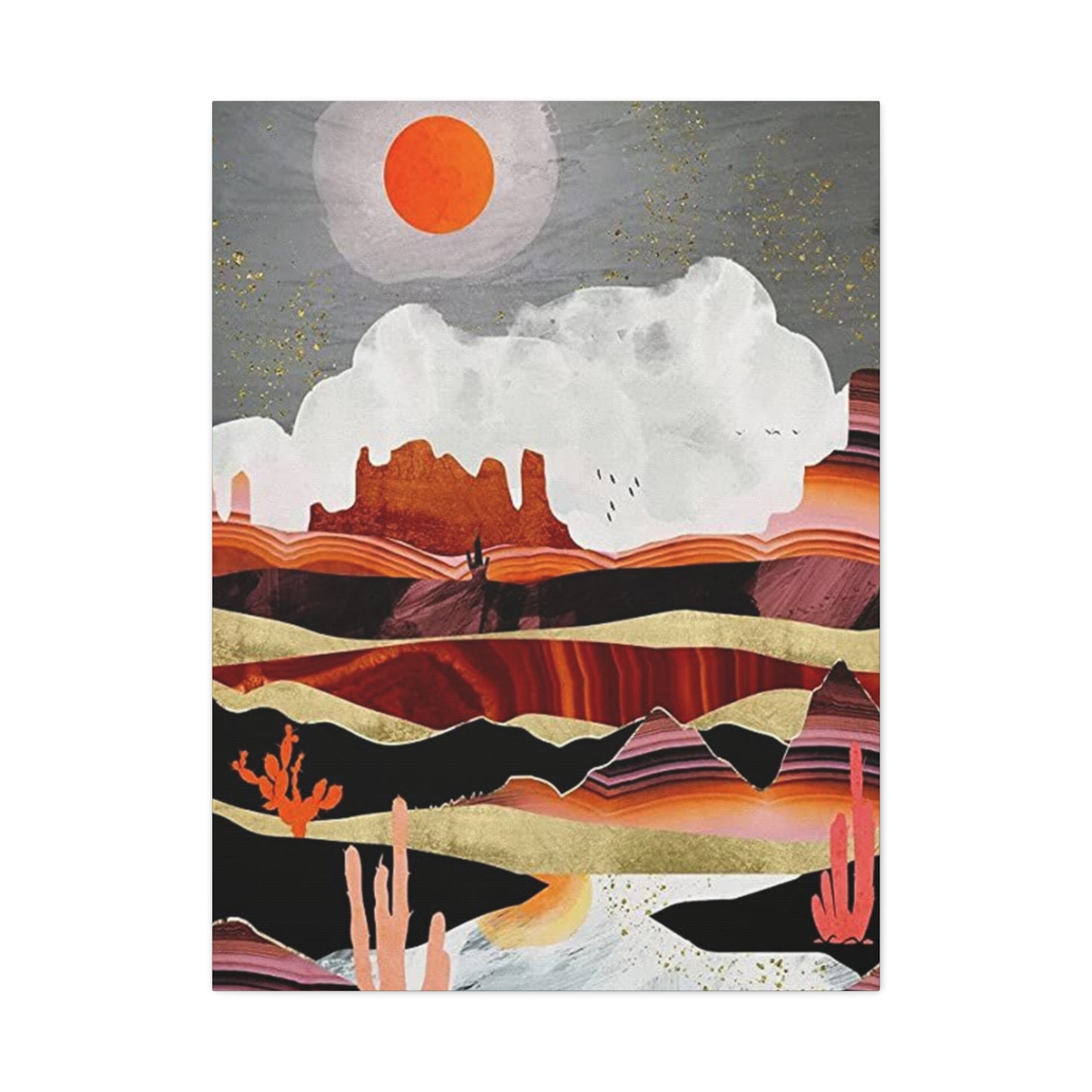 Abstract Arizona Canyon Mountain Painting Wall Art & Canvas Prints