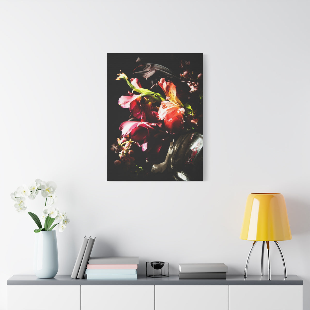 Dark Surreal Floral Chiaroscuro Wall Art & Canvas Print