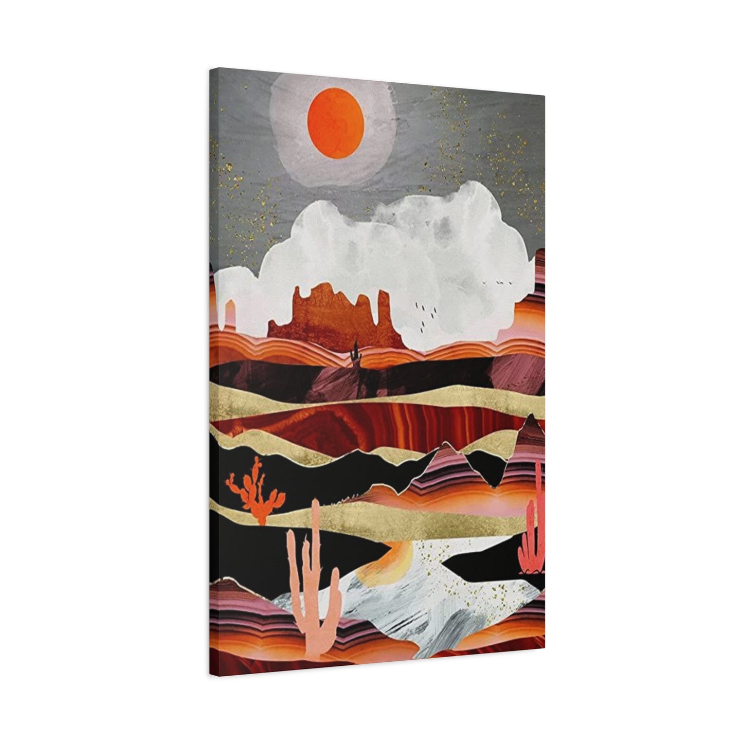 Abstract Arizona Canyon Mountain Painting Wall Art & Canvas Prints