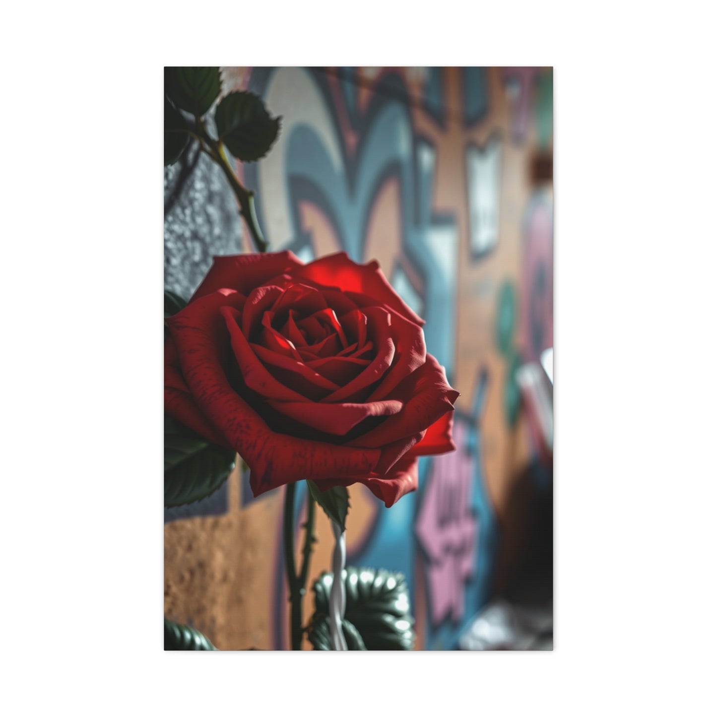 Roses in Urban Symphony Wall Art & Canvas Print